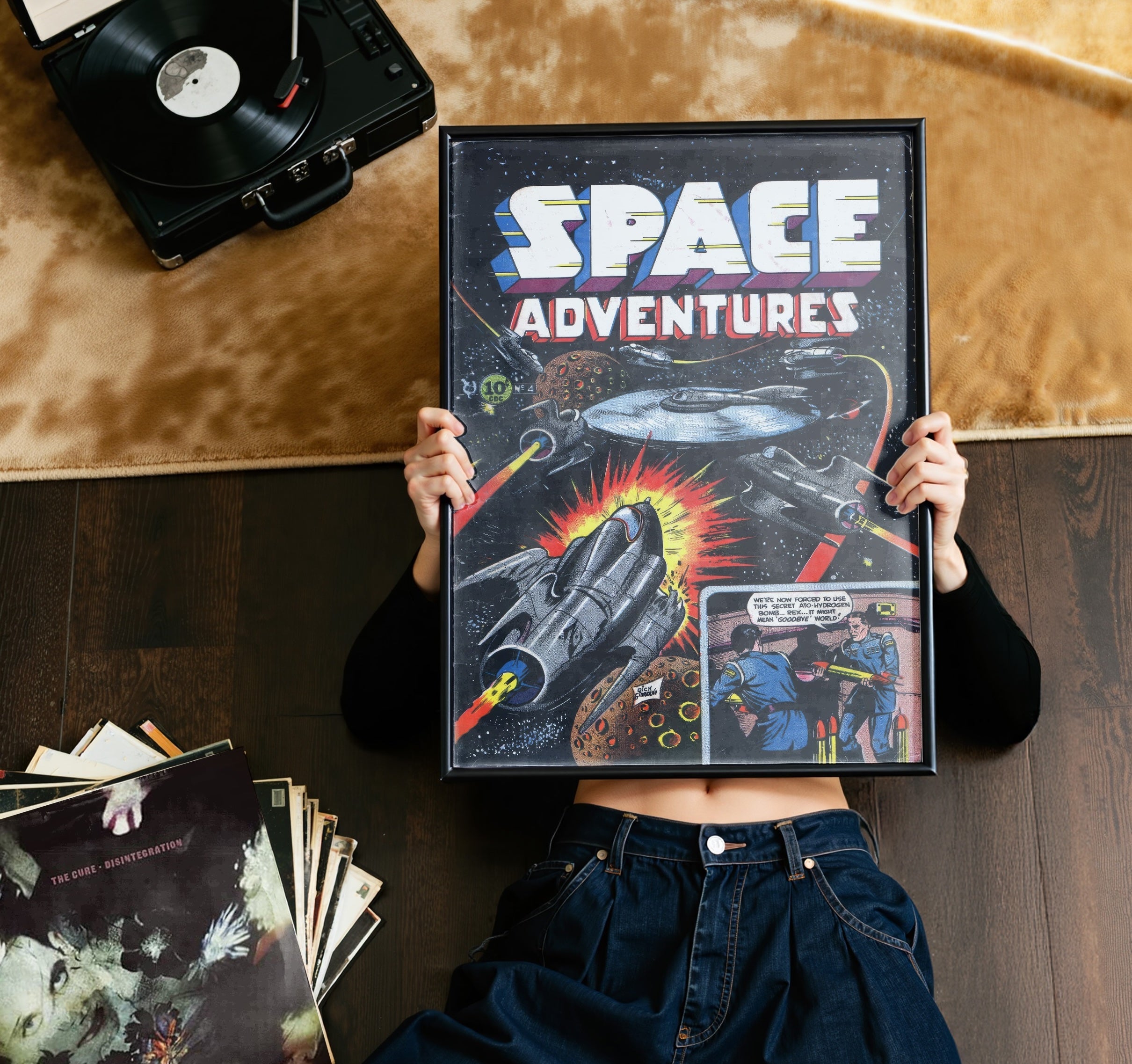 Space Adventures Vintage Comic Art Prints