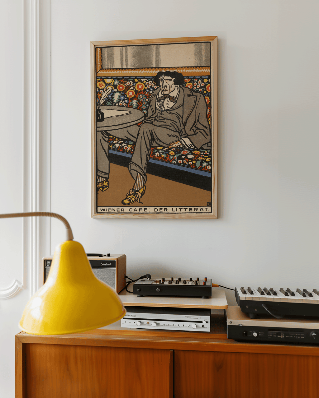 Viennese Café: The Man of Letters (1911) by Moriz Jung