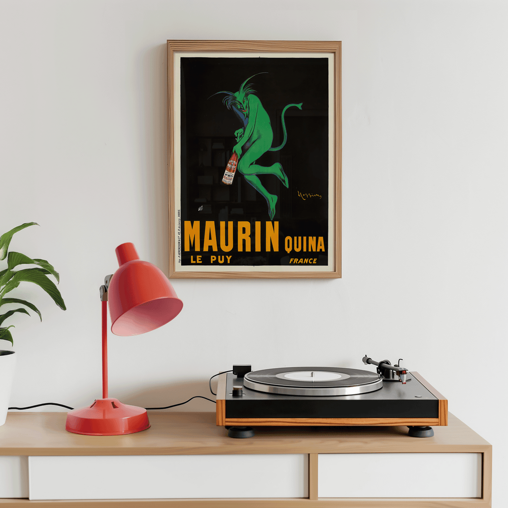 Maurin Quina- The Green Devil (1906) by Leonetto Cappiello