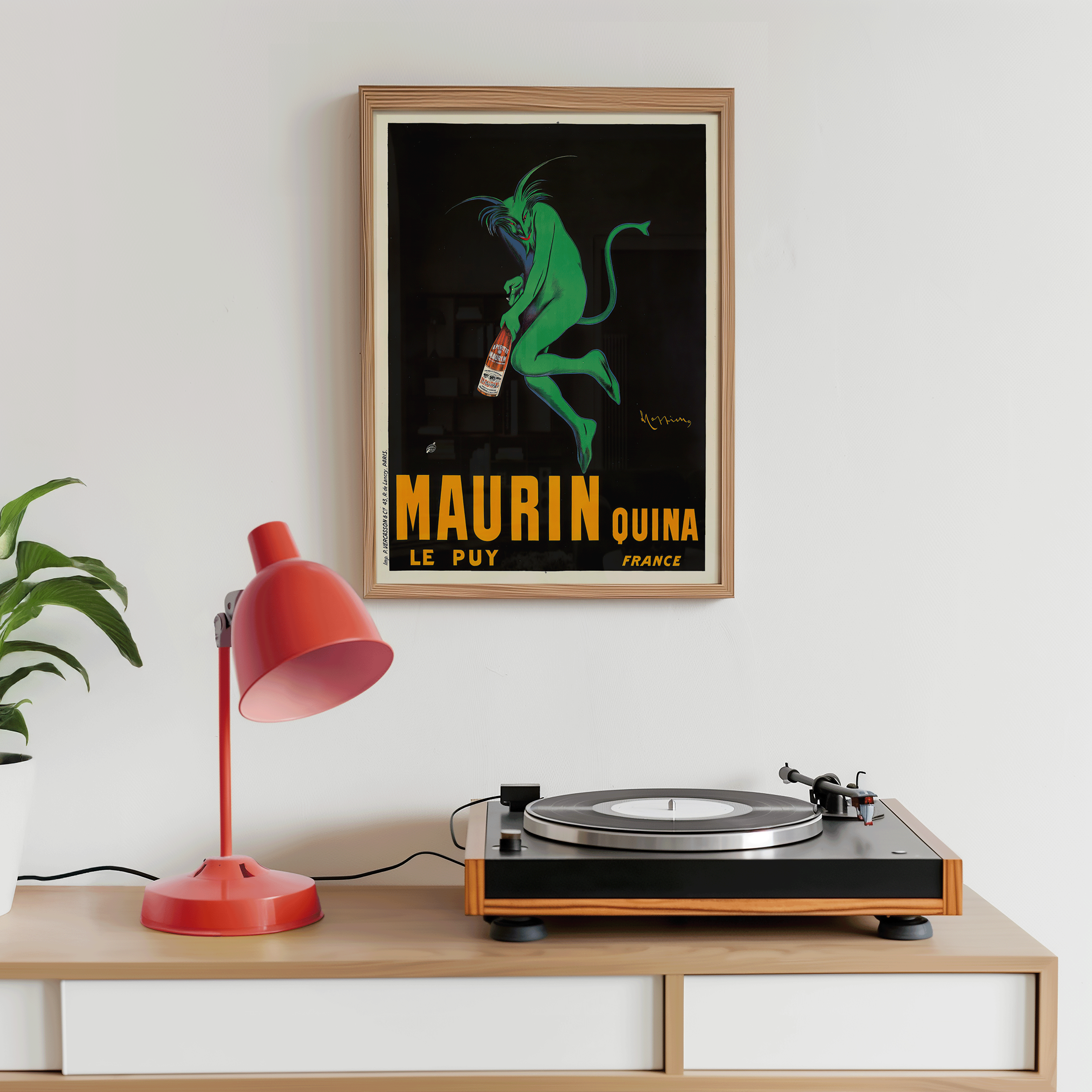 Maurin Quina- The Green Devil (1906) by Leonetto Cappiello