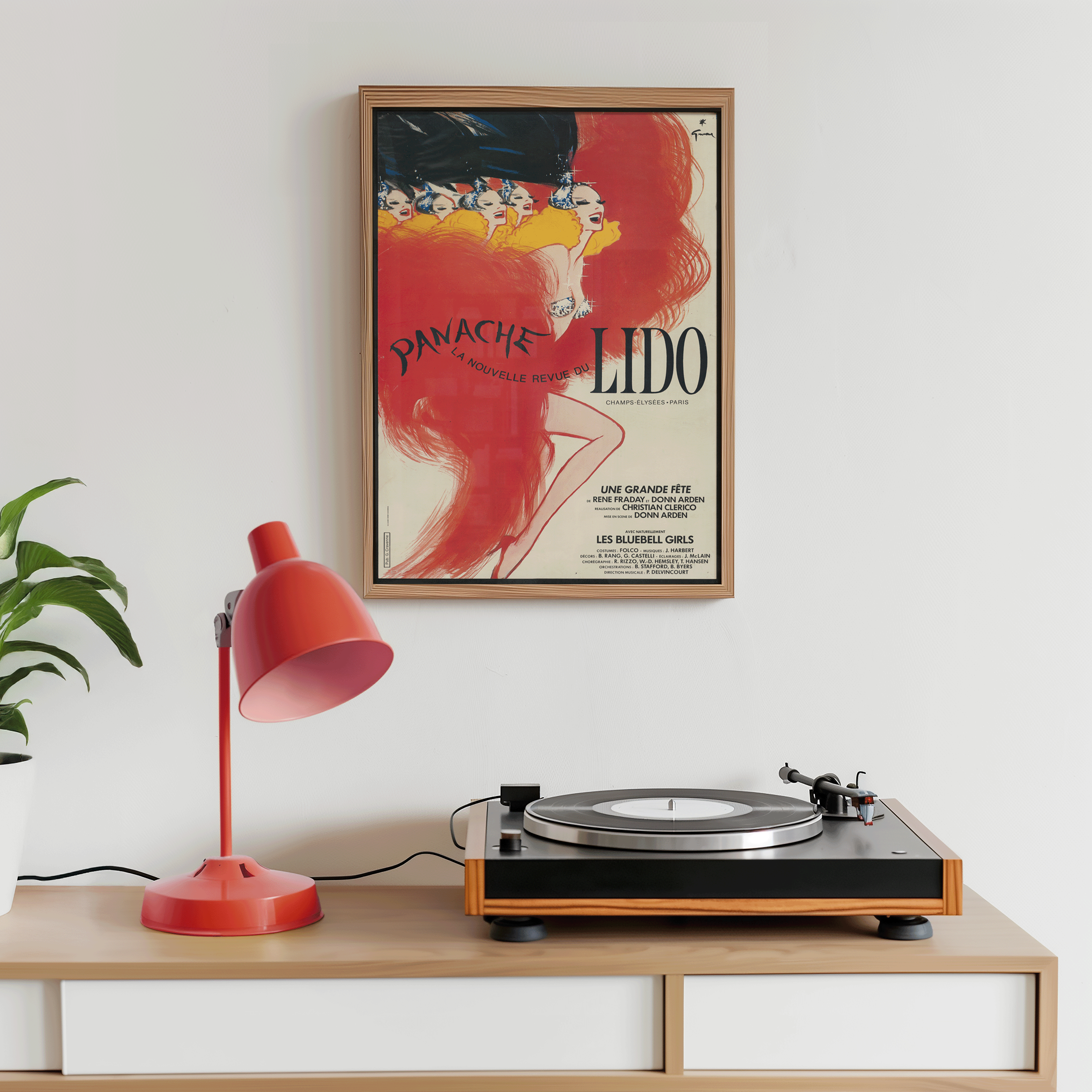 Panache du Lido – Cabaret Poster (1950s) by René Gruau