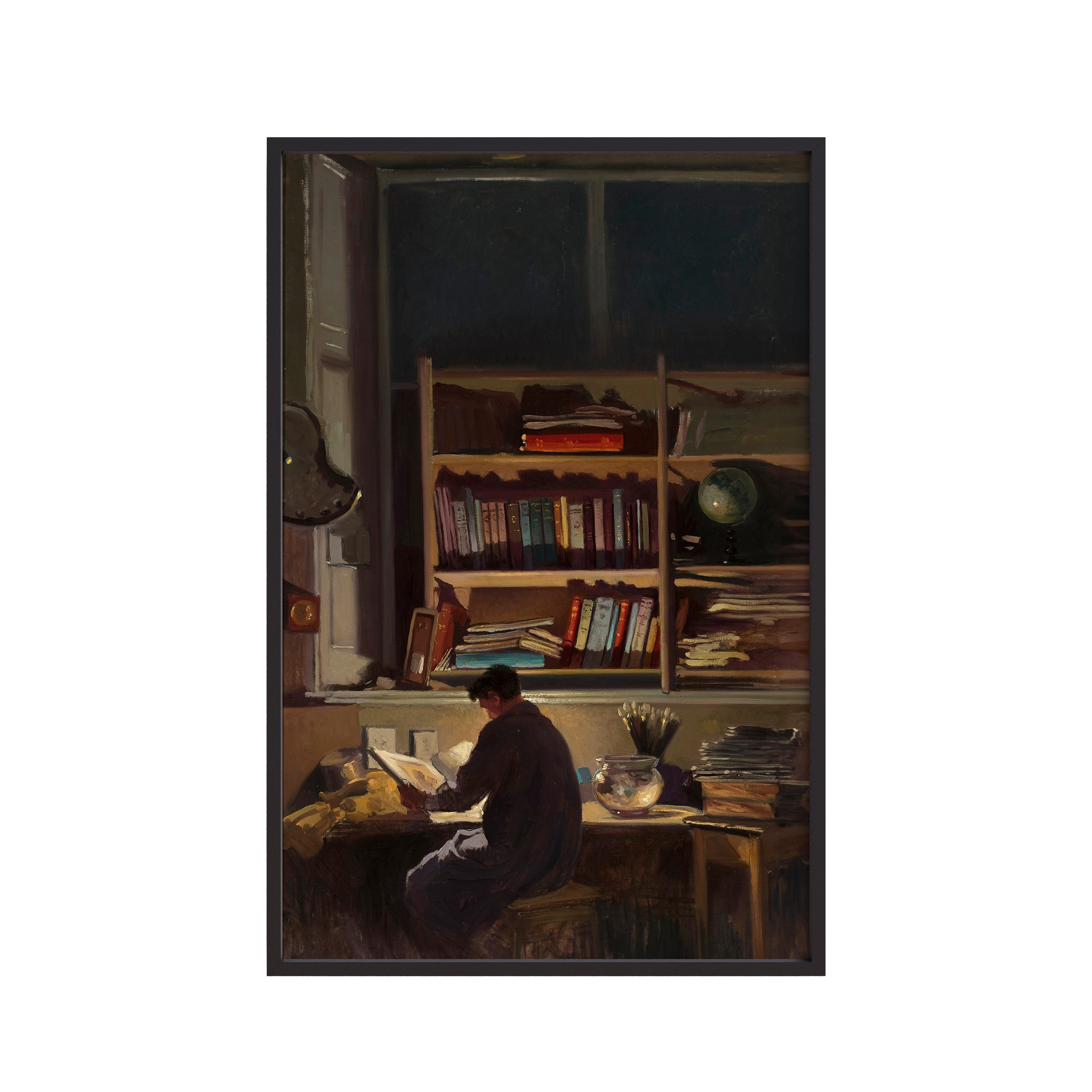 In the library (1928) by Józef Rapacki
