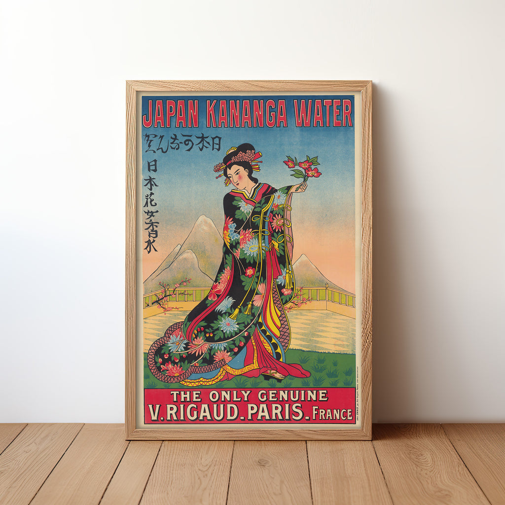 Japan Kananga Water – Perfume Poster (1907) by V. Rigaud