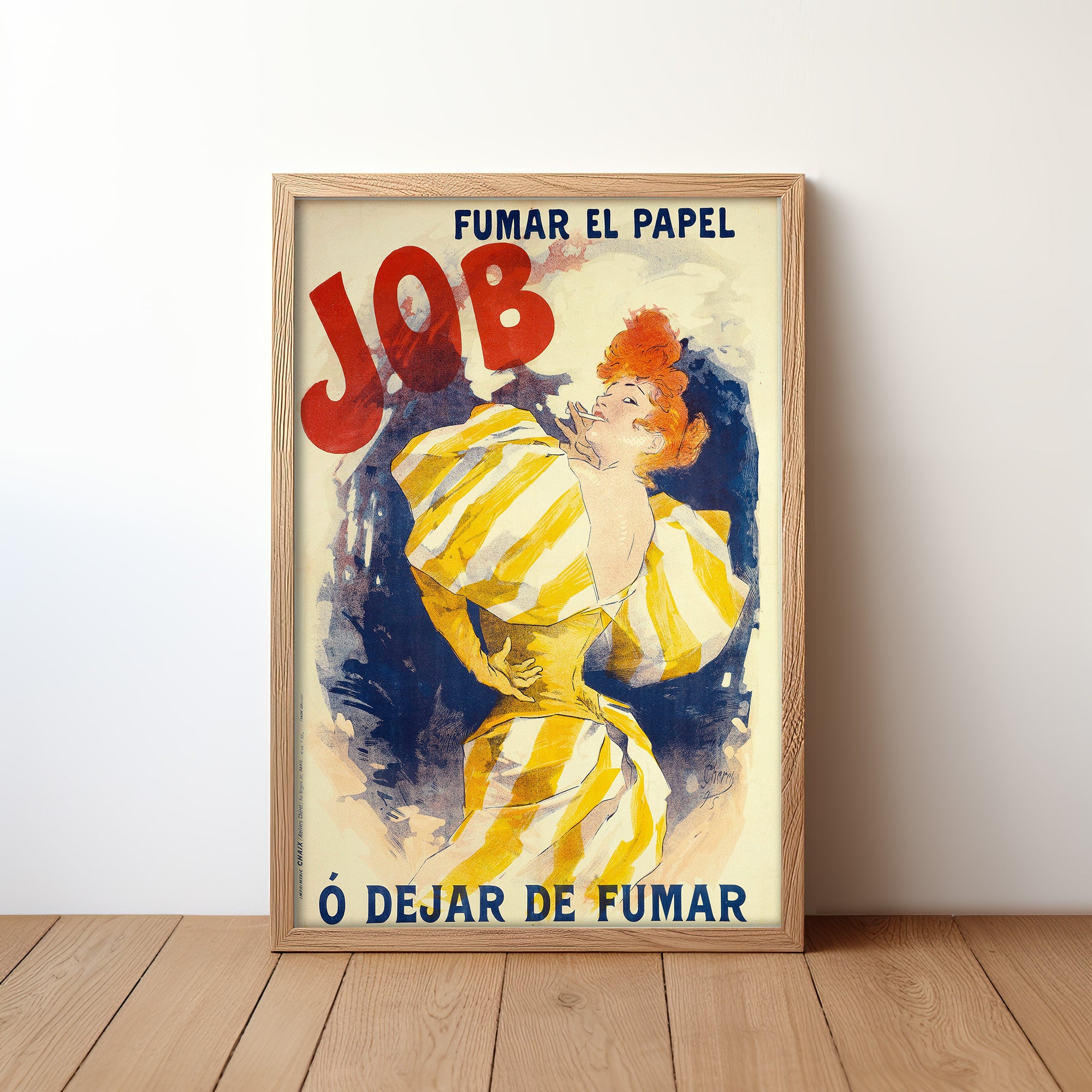 Fumar el Papel JOB (1895) by Jules Chéret