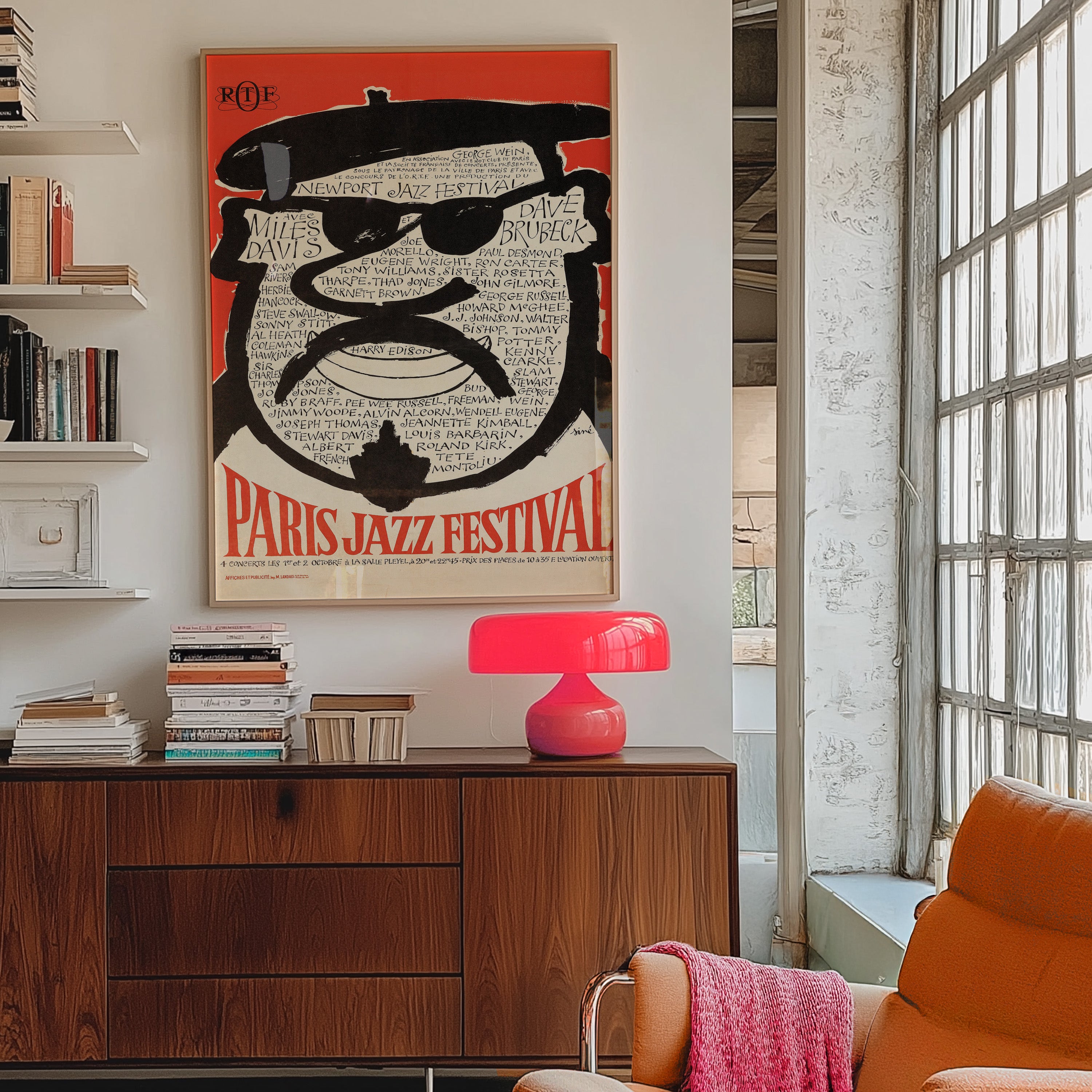 Paris Jazz Festival 1964 Vintage Music Poster | Art Print & Framed