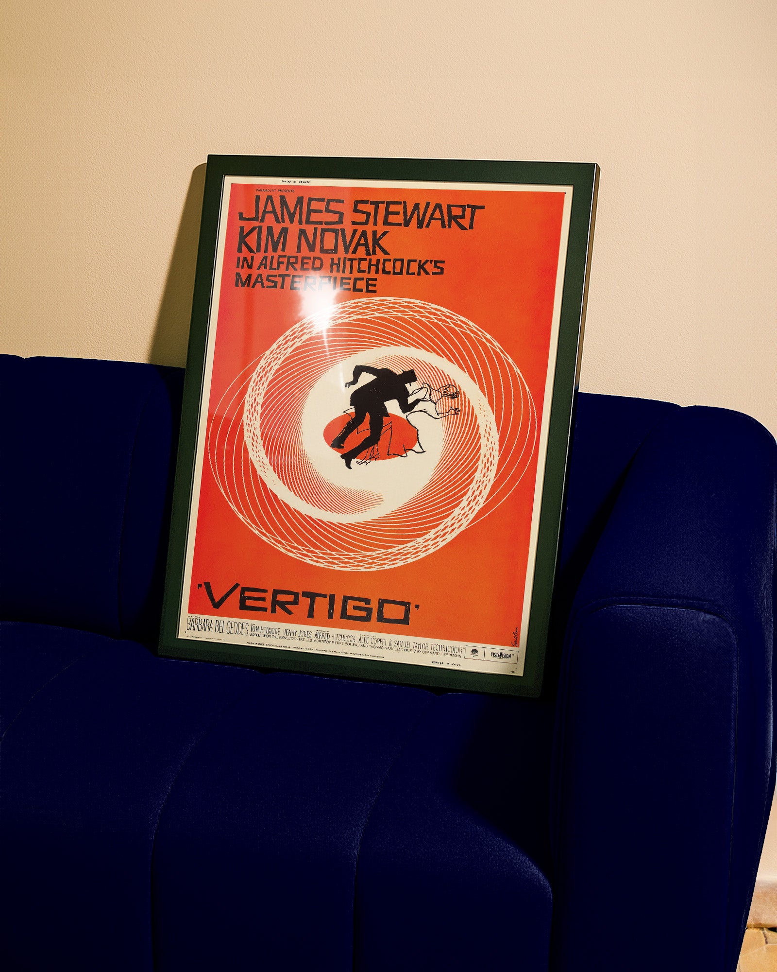 Vertigo Theatrical Release Poster (1958) by Saul Bass