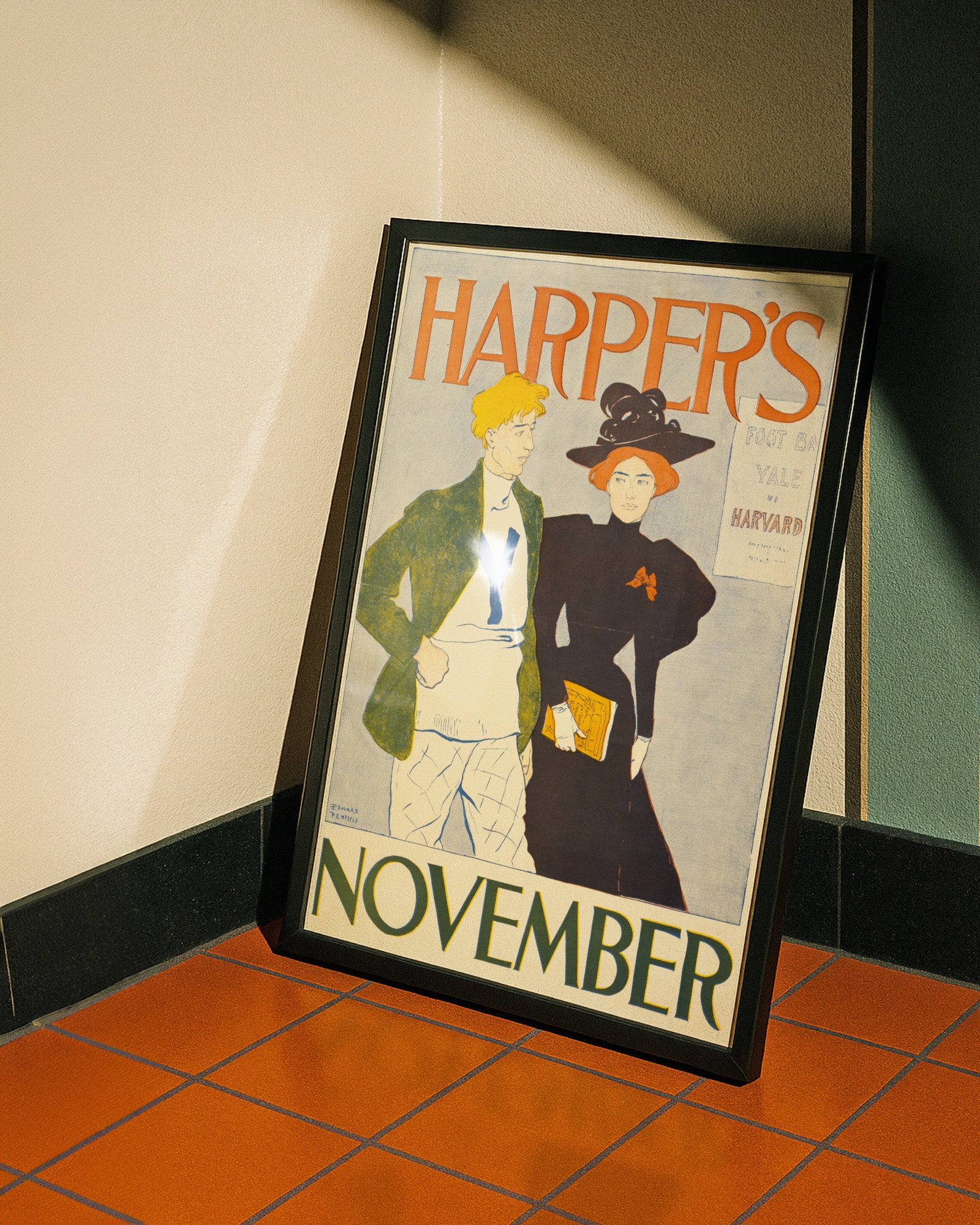 Harper’s November (1894) by Edward Penfield