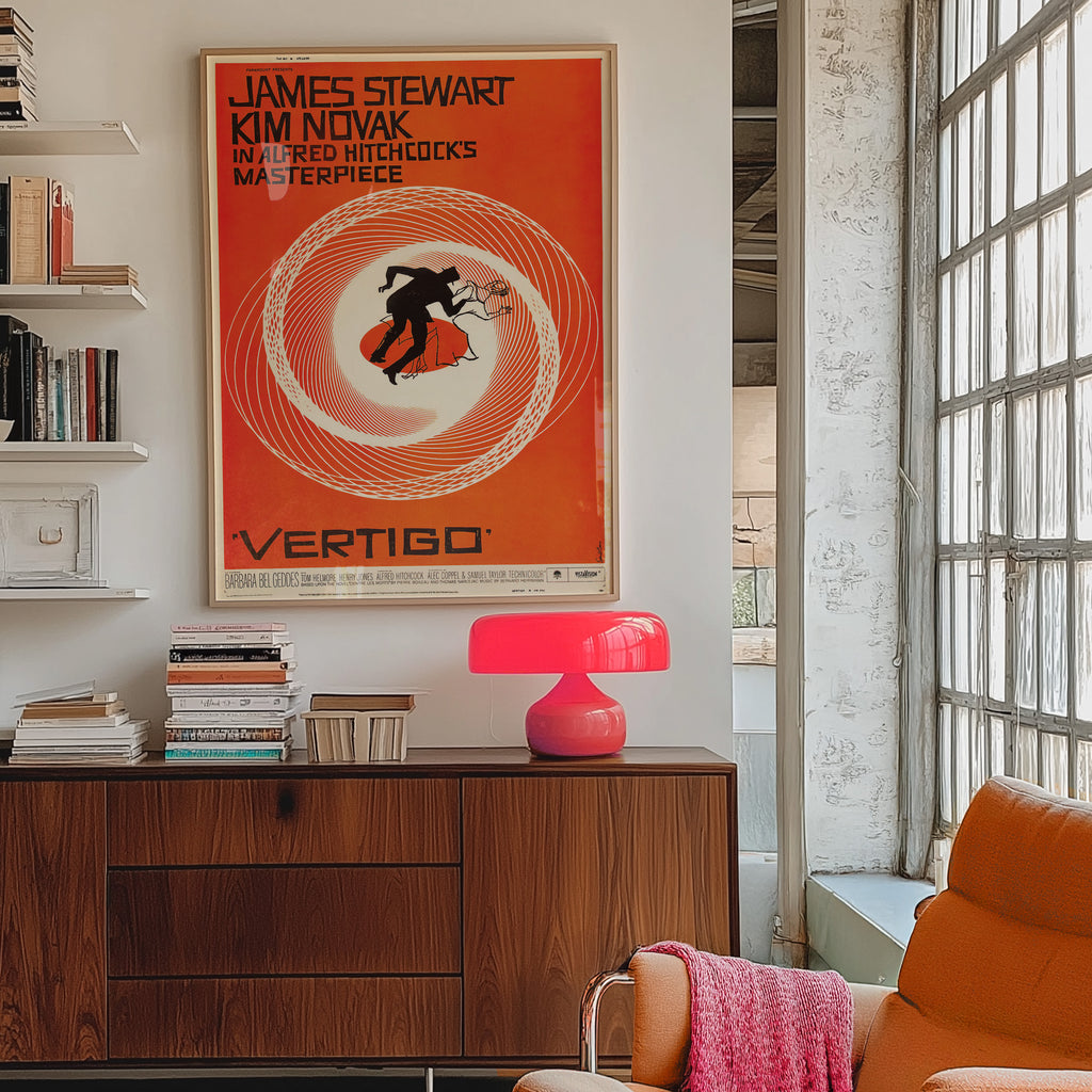 Vertigo Theatrical Release Poster (1958) by Saul Bass