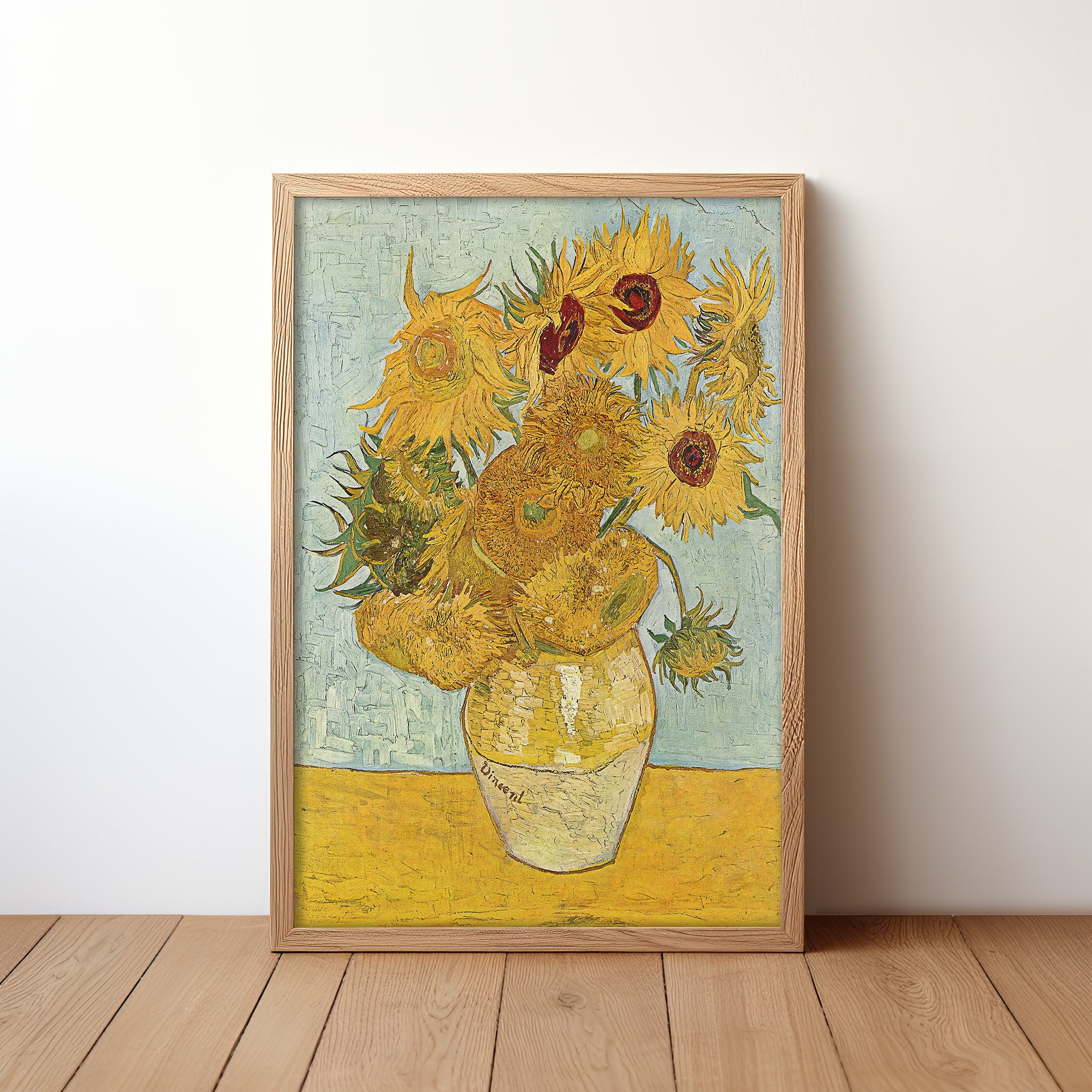 Vase with Twelve Sunflowers (1888) by Vincent van Gogh