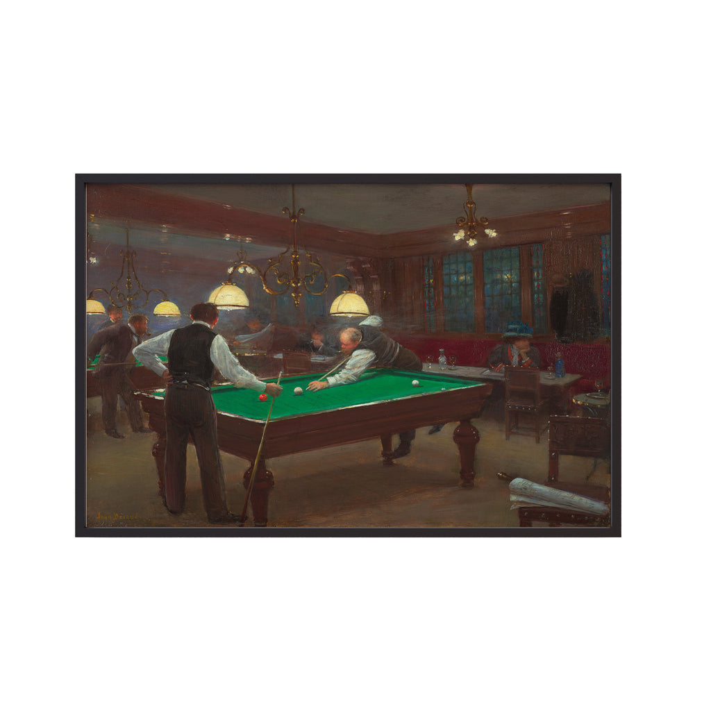 La Partie de Billiard (1880s) by Jean Béraud
