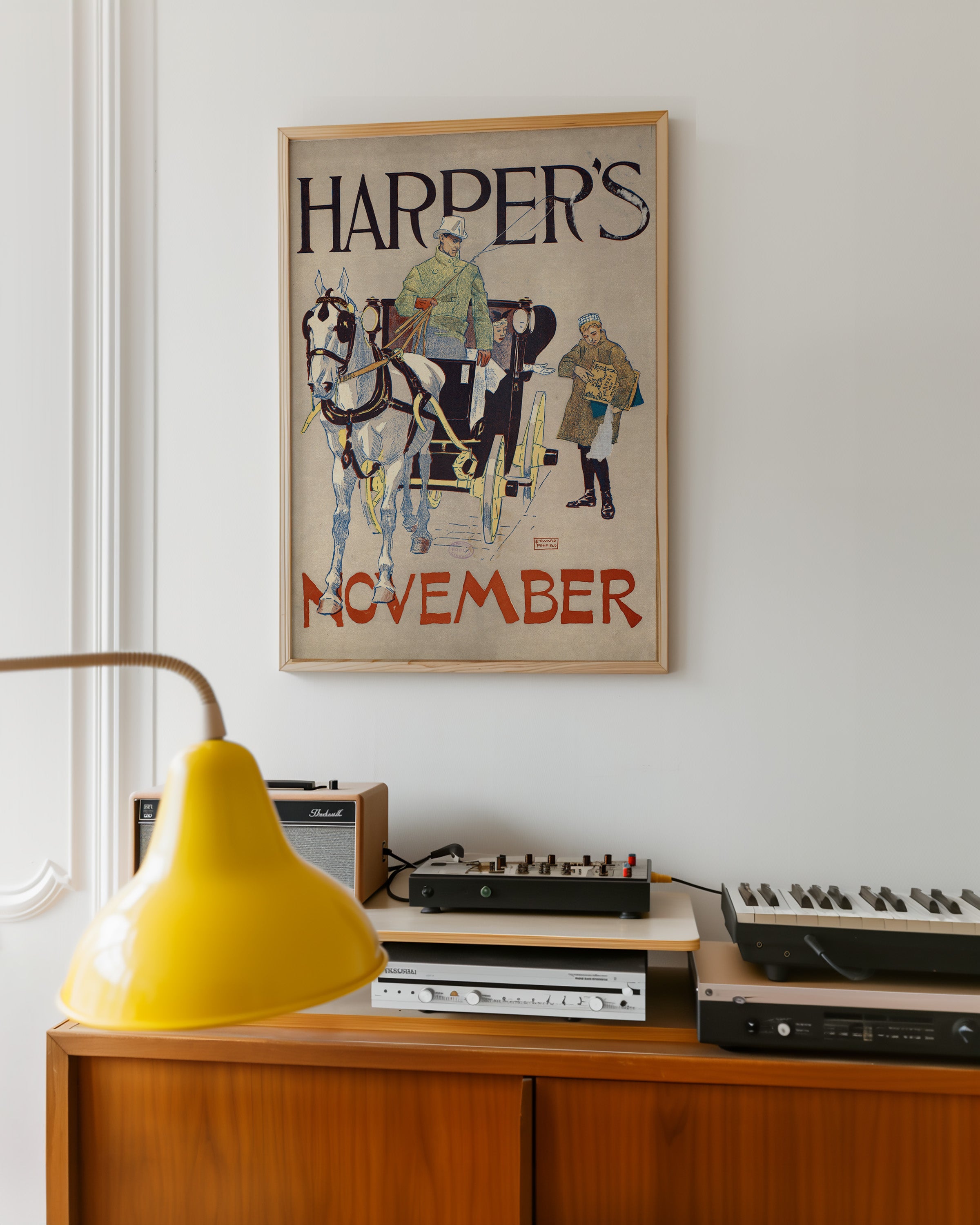 Harper’s November (1893) by Edward Penfield