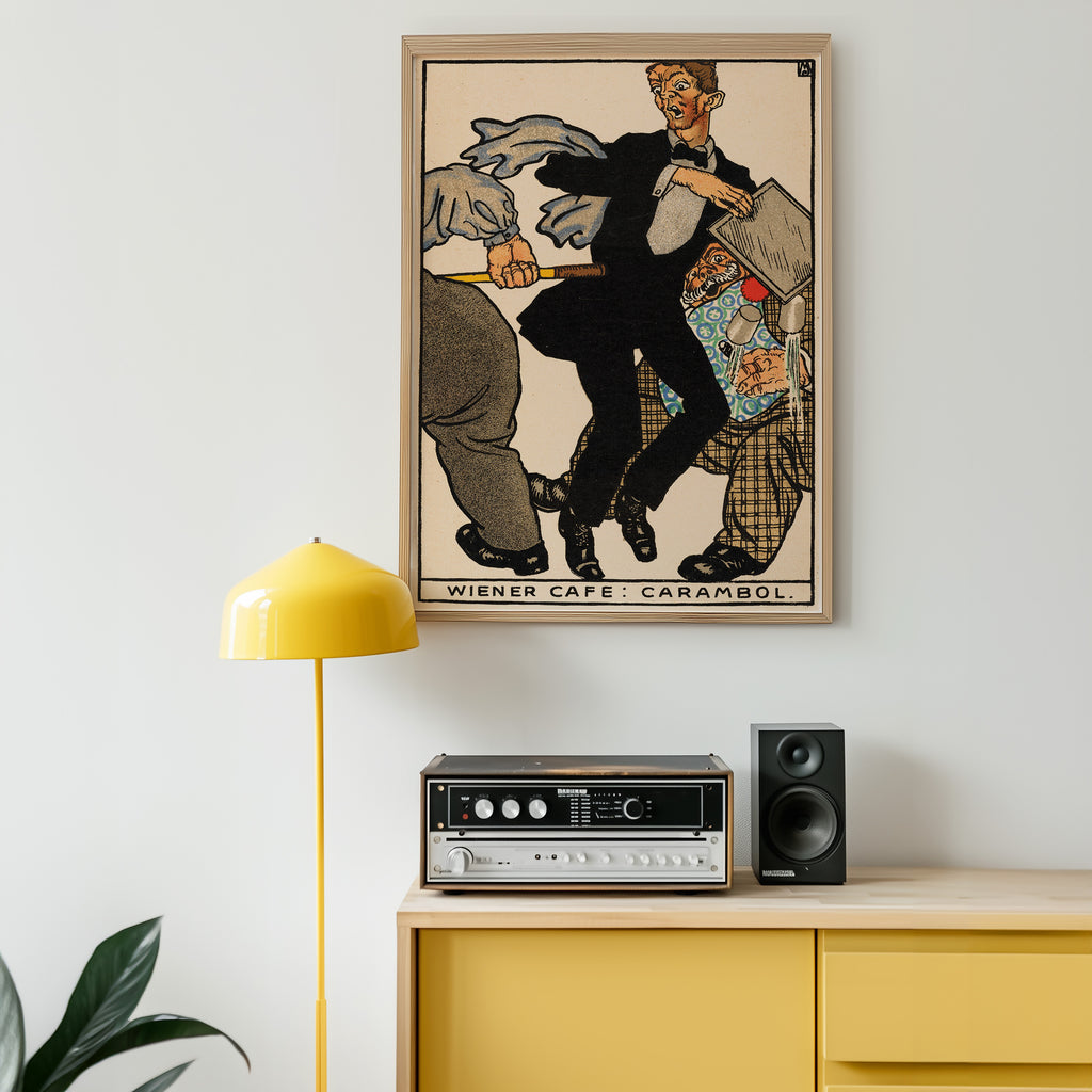 Viennese Café: Carambole (1911) by Moriz Jung