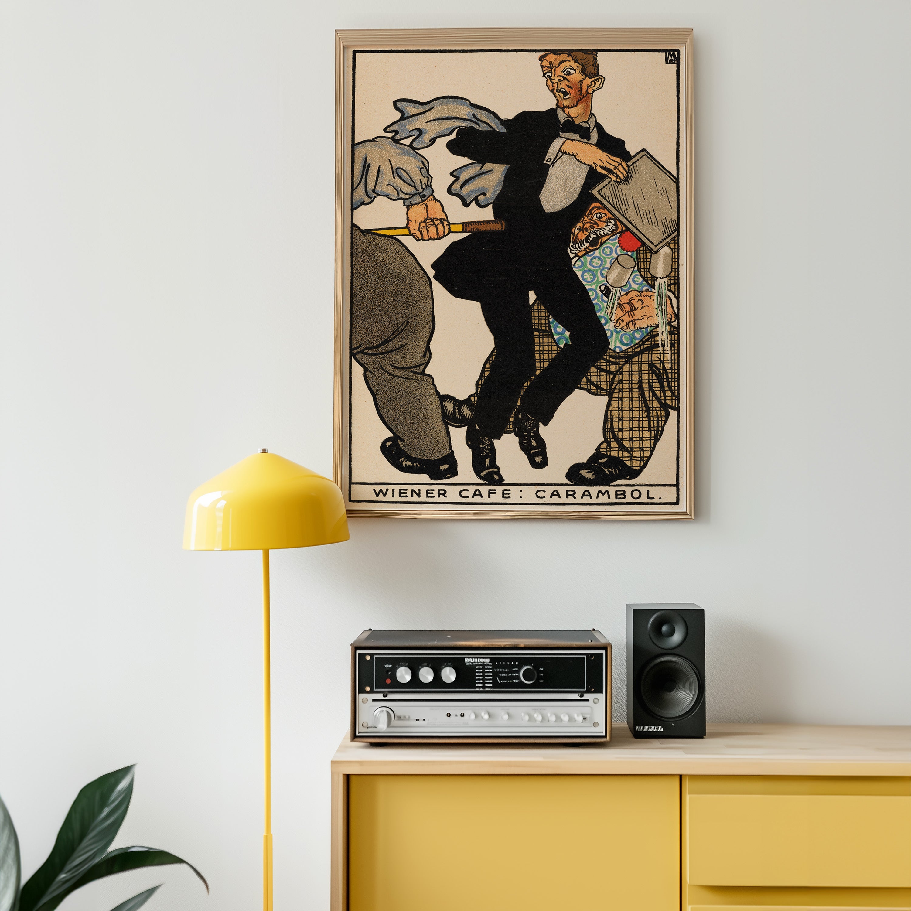 Viennese Café: Carambole (1911) by Moriz Jung