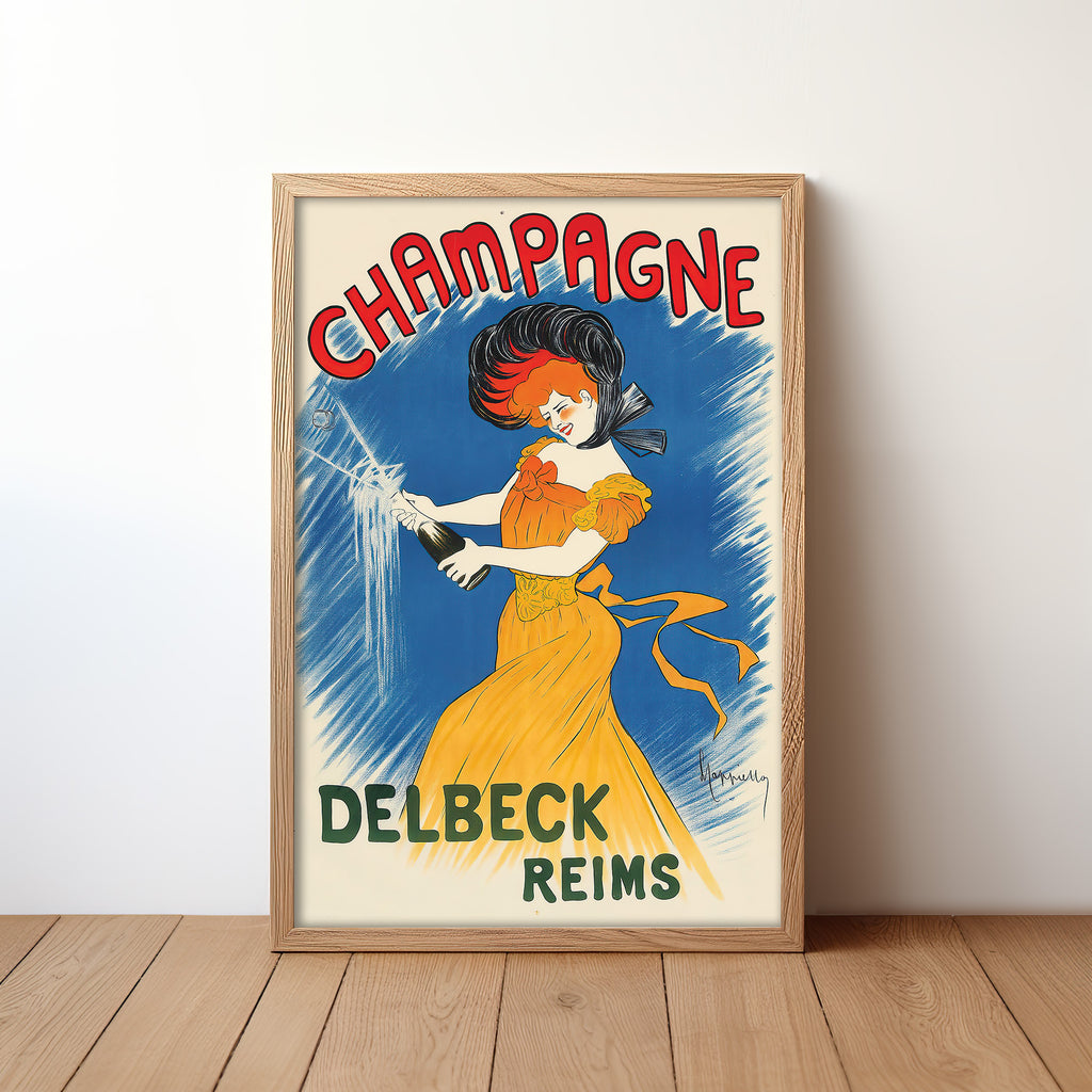 Champagne Delbeck- Celebration (1902) by Leonetto Cappiello