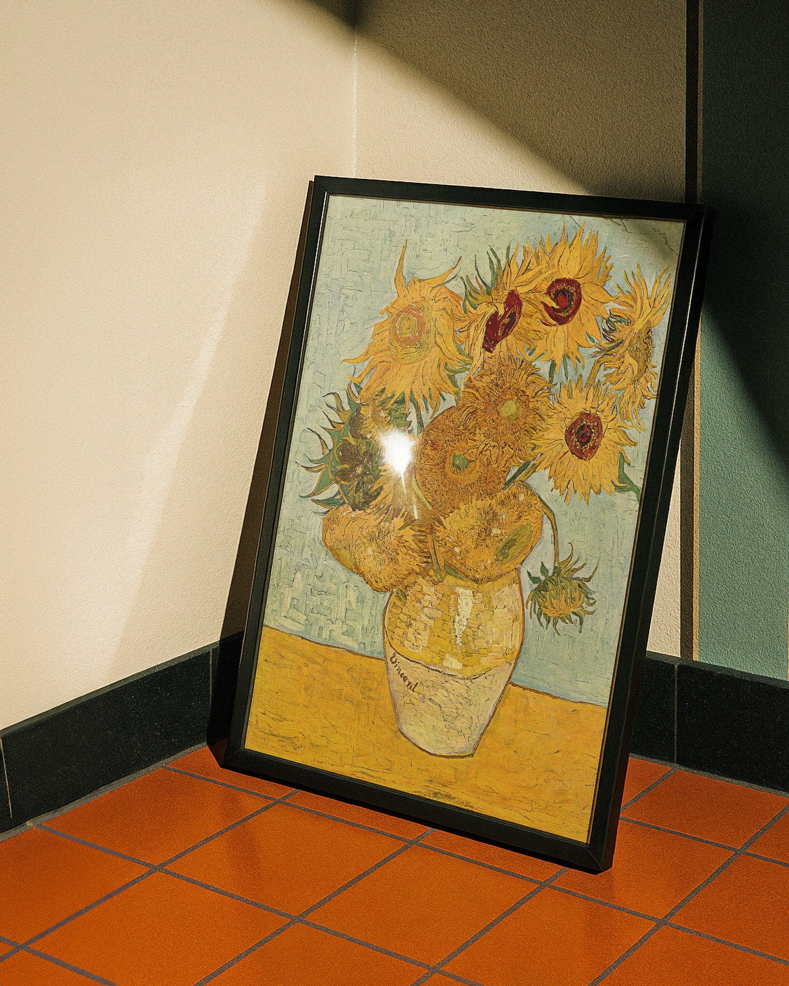 Vase with Twelve Sunflowers (1888) by Vincent van Gogh