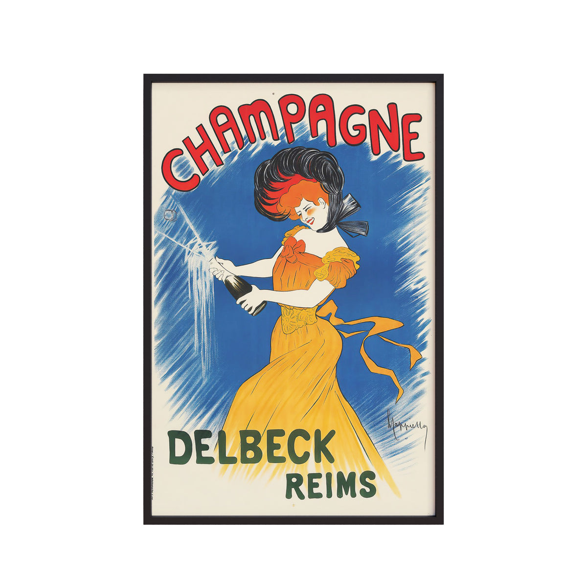 Champagne Delbeck- Celebration (1902) by Leonetto Cappiello