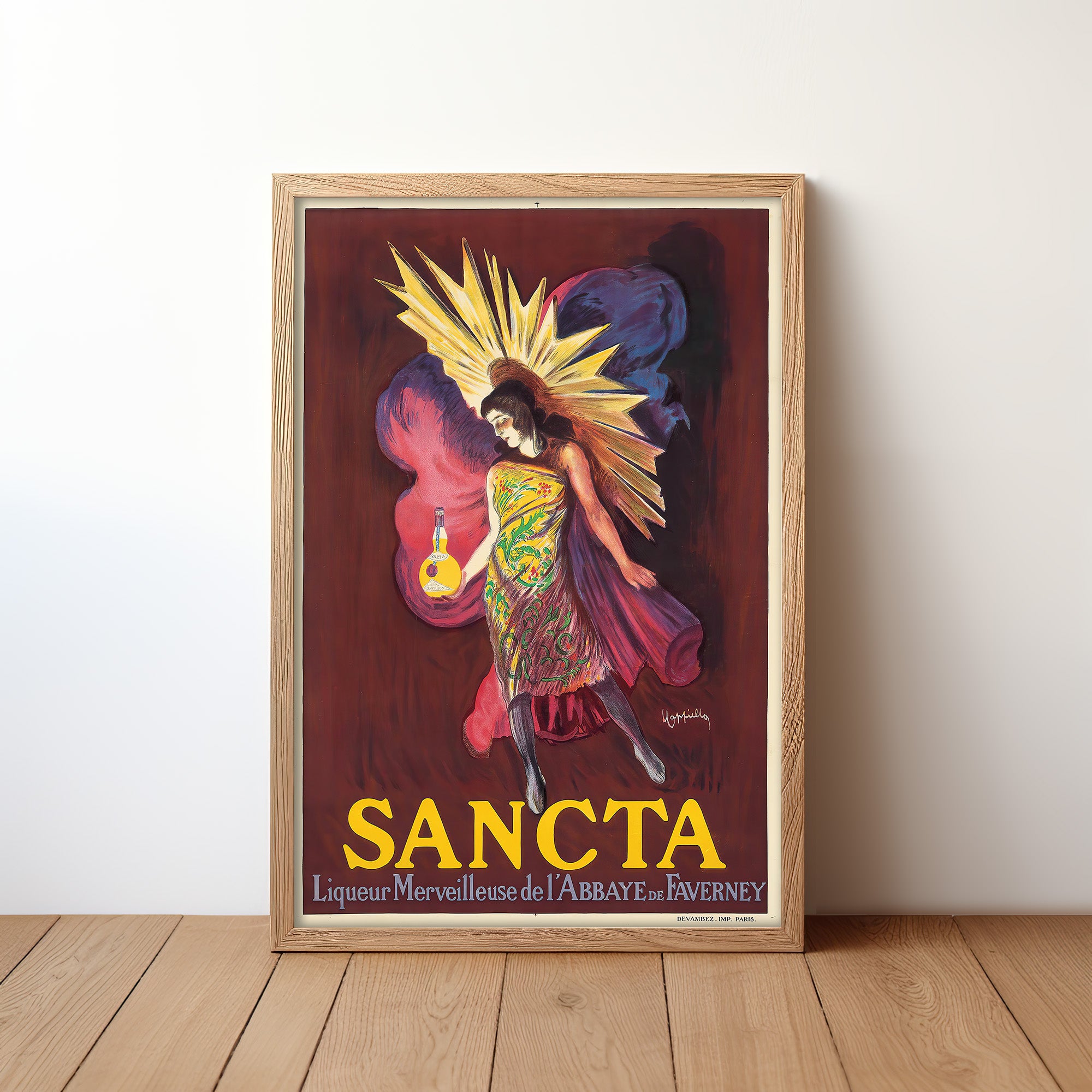 Sancta- The Golden Aura (1925) by Leonetto Cappiello