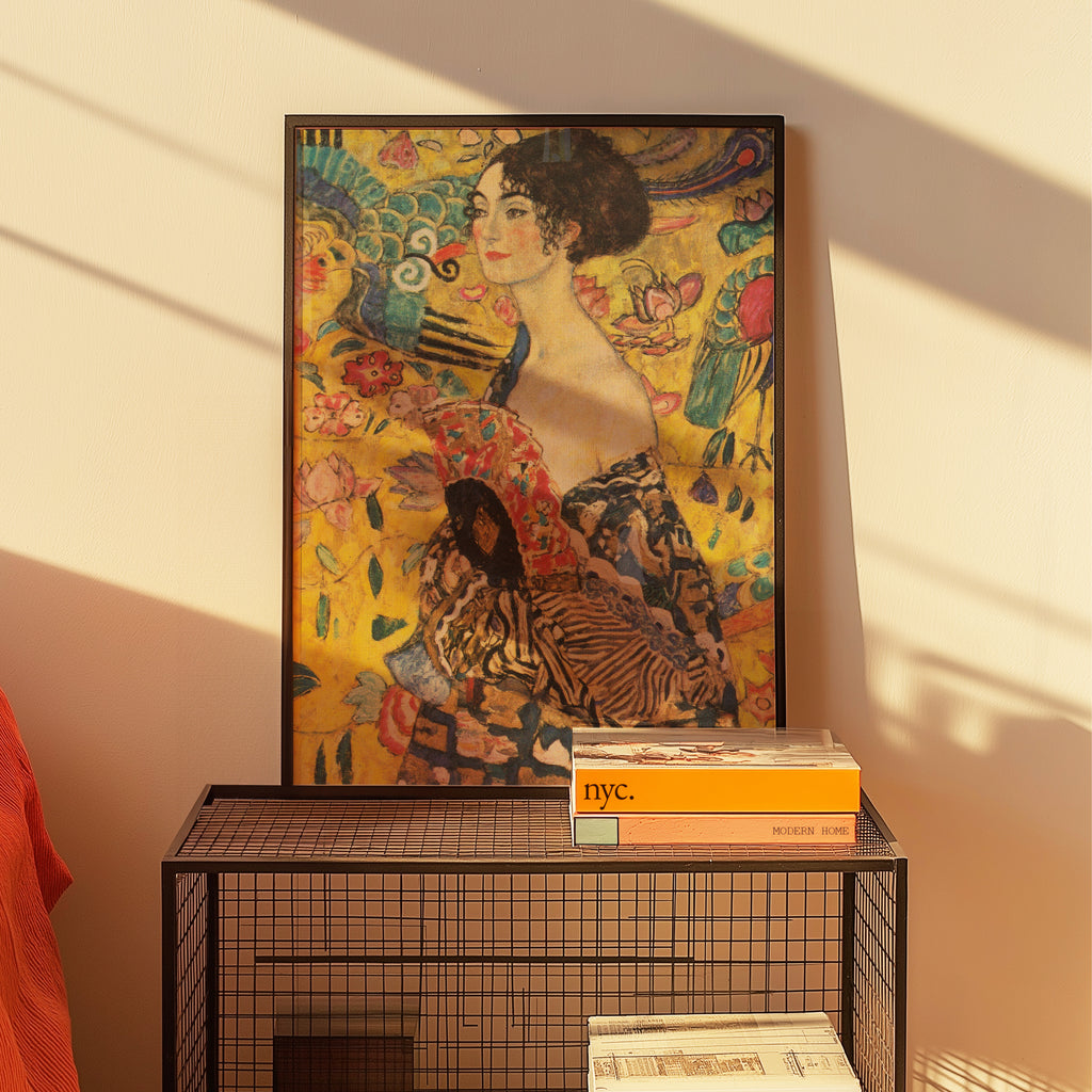 Lady with fan (1917-1918) by Gustav Klimt