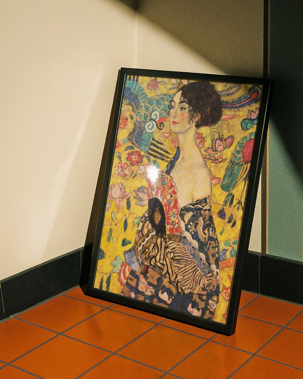 Lady with fan (1917-1918) by Gustav Klimt