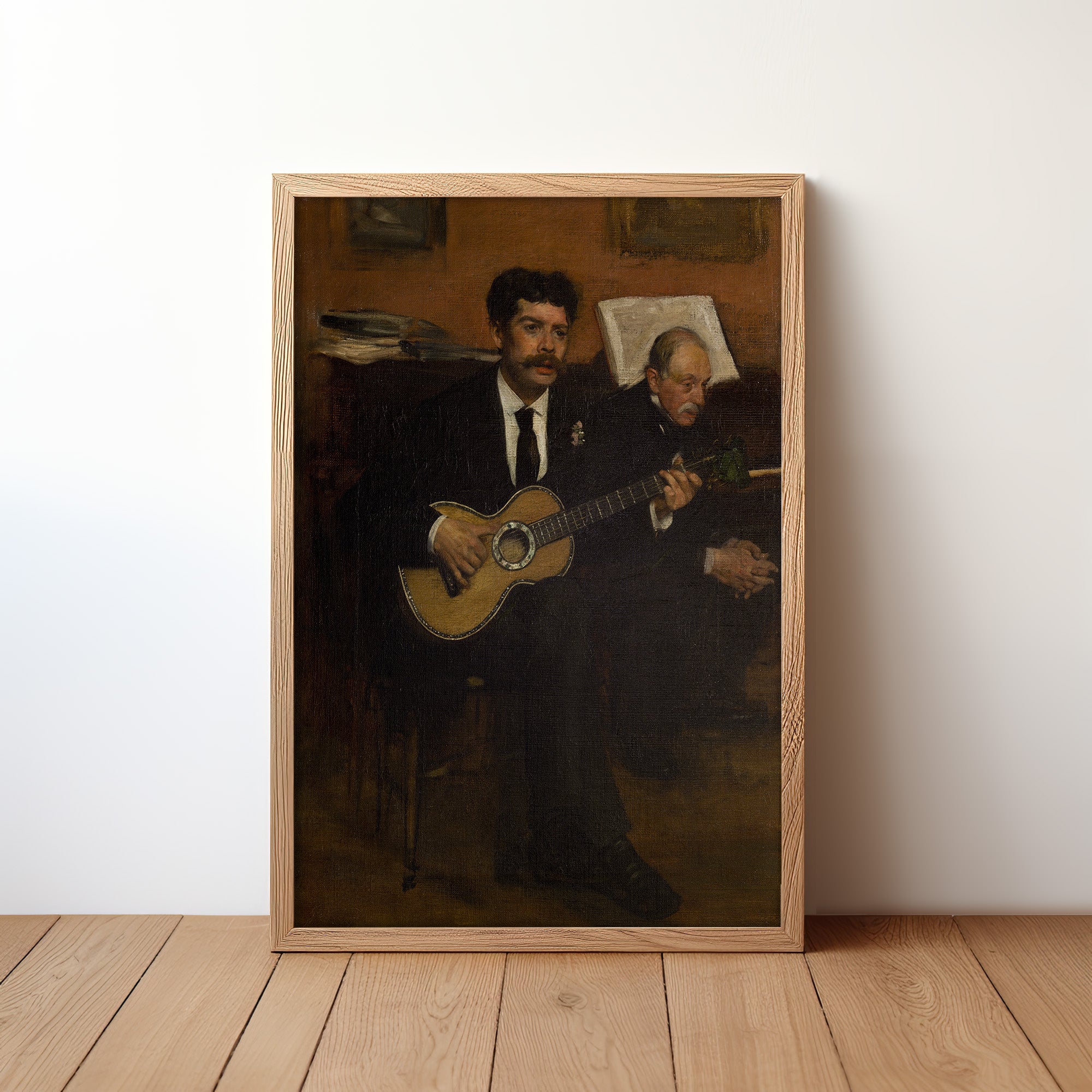 Lorenzo Pagans And Auguste De Gas (1872) by Edgar Degas