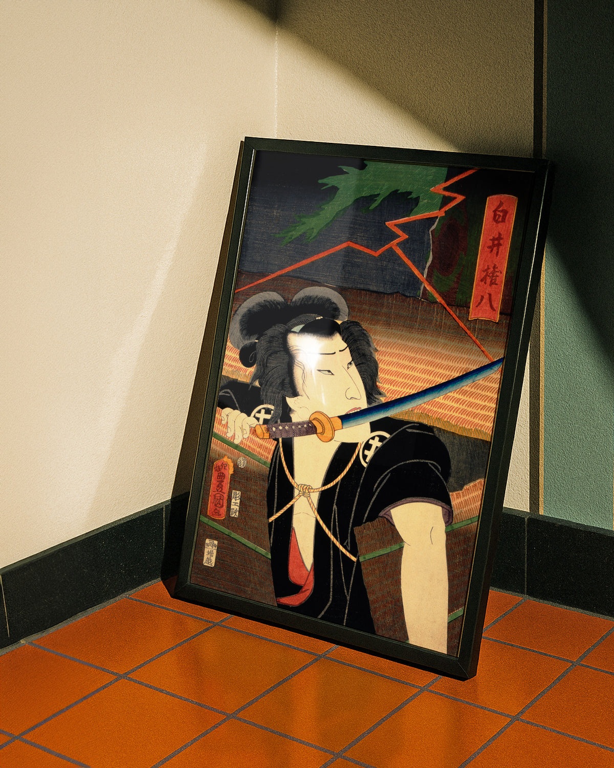 Ichimura Uzaemon as Shirai Gonpachi (1862) by Toyohara Kunichika