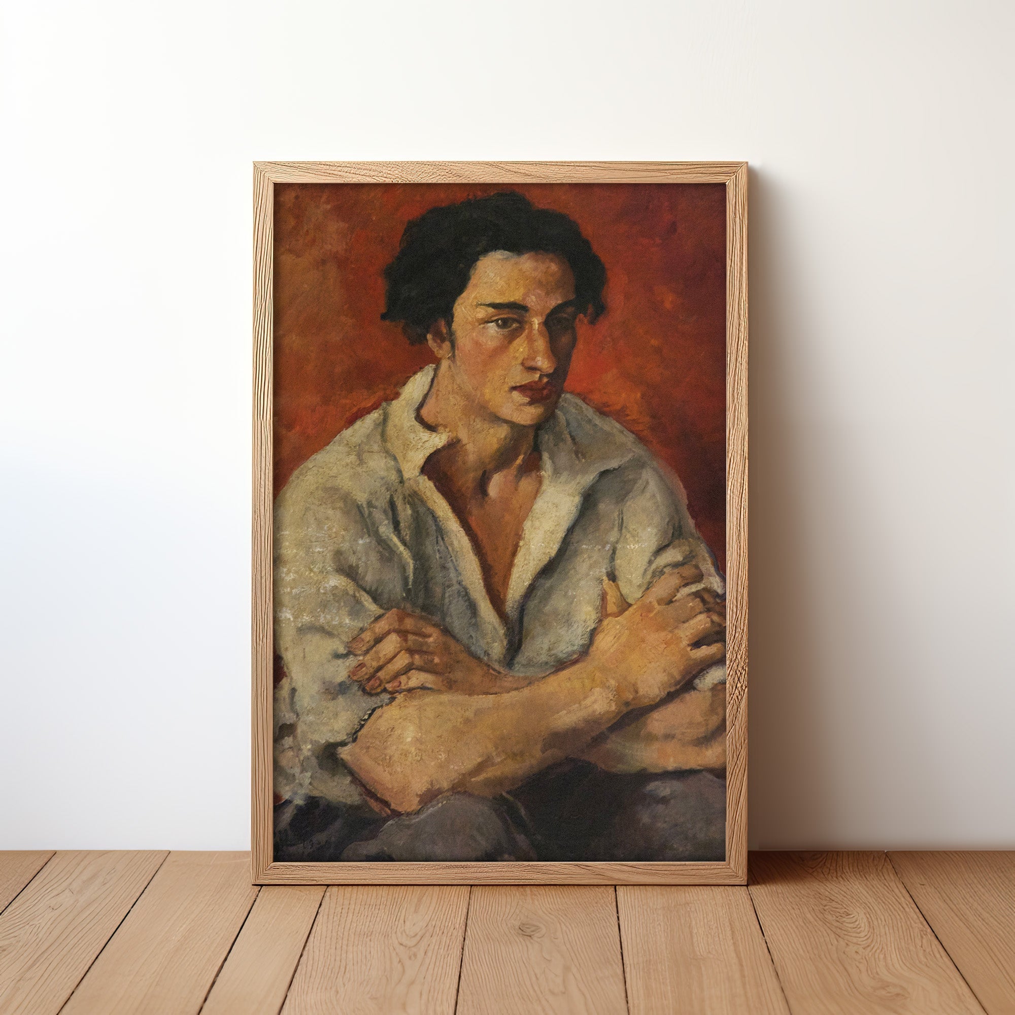 Portrait of a Young Man (1929) by Amrita Sher-Gil