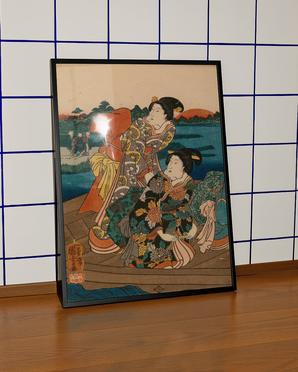 The First Sunrise on the Sumida River (c.1846–52) by Utagawa Kuniyoshi