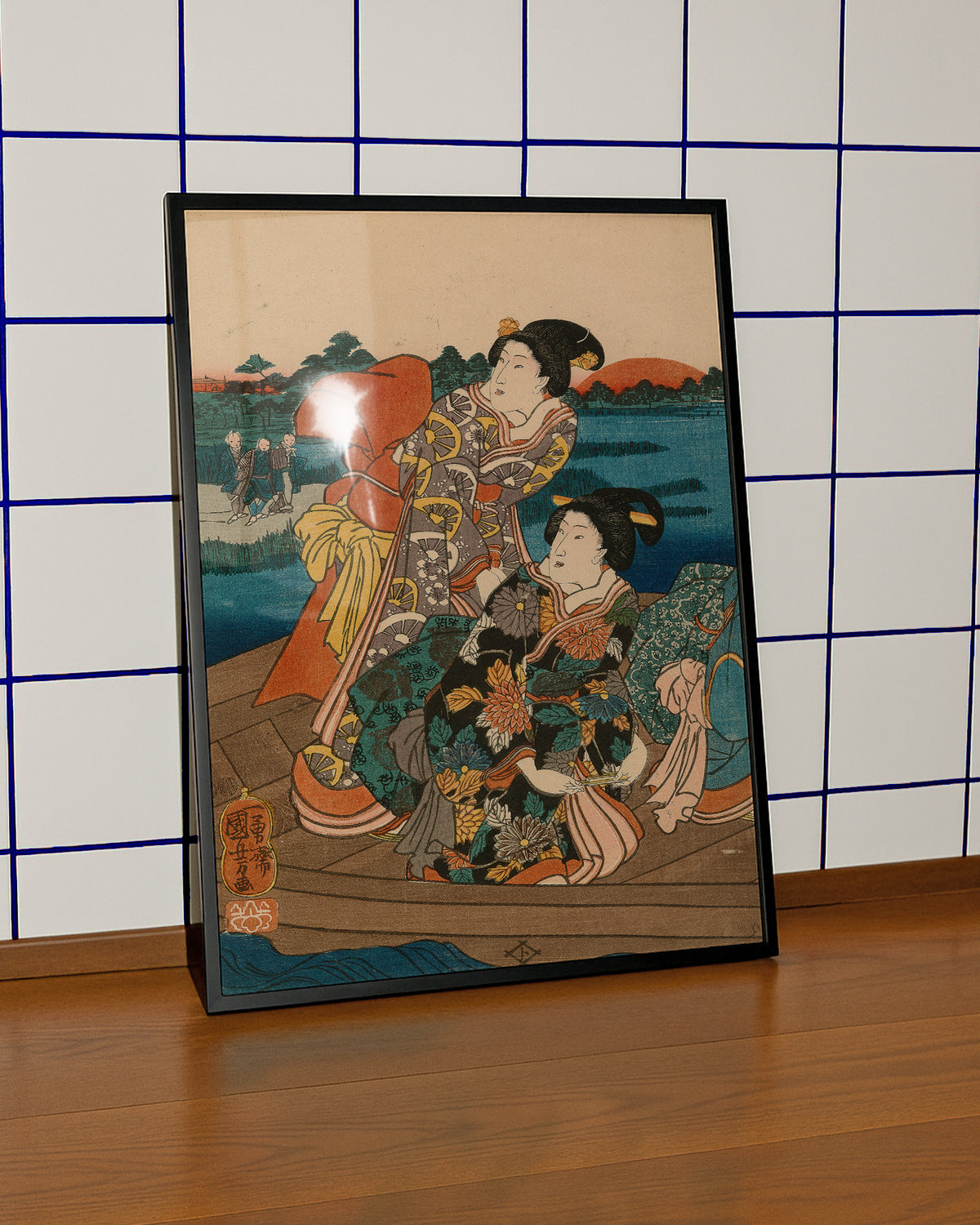 The First Sunrise on the Sumida River (c.1846–52) by Utagawa Kuniyoshi