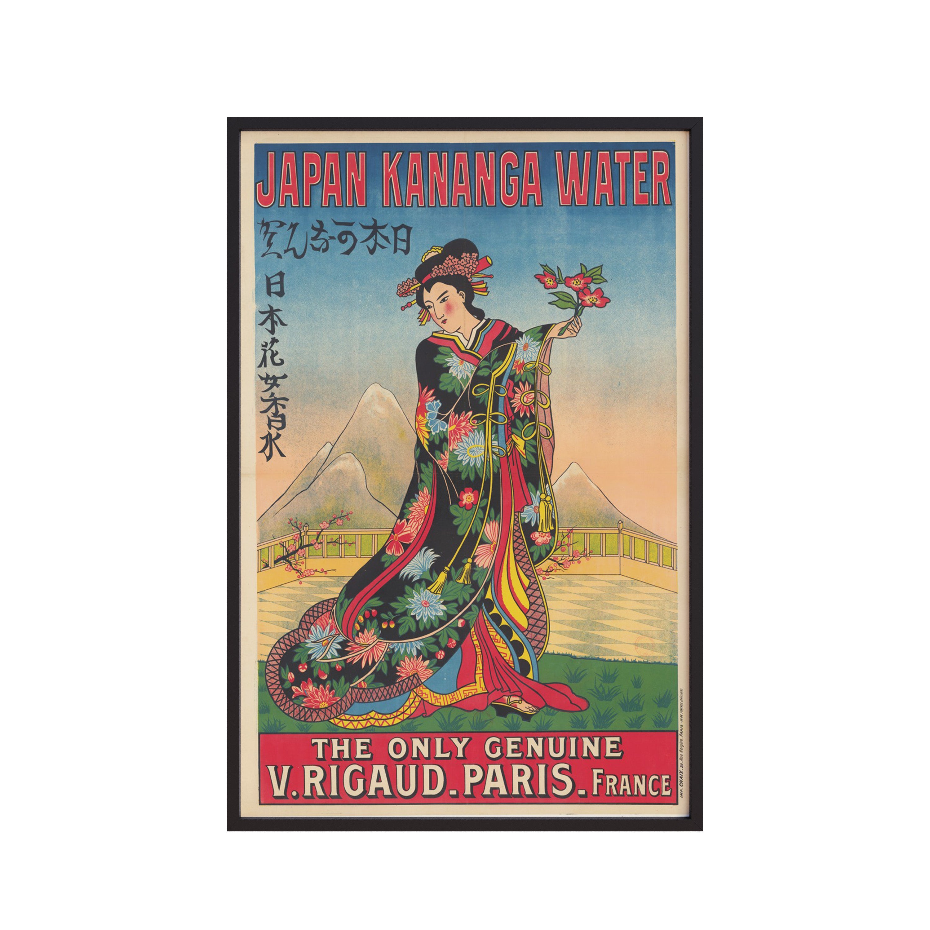 Japan Kananga Water – Perfume Poster (1907) by V. Rigaud