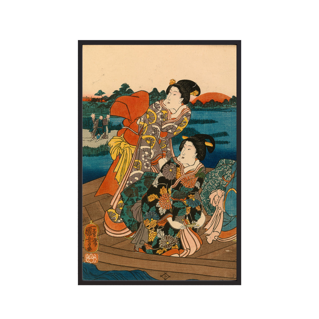 The First Sunrise on the Sumida River (c.1846–52) by Utagawa Kuniyoshi