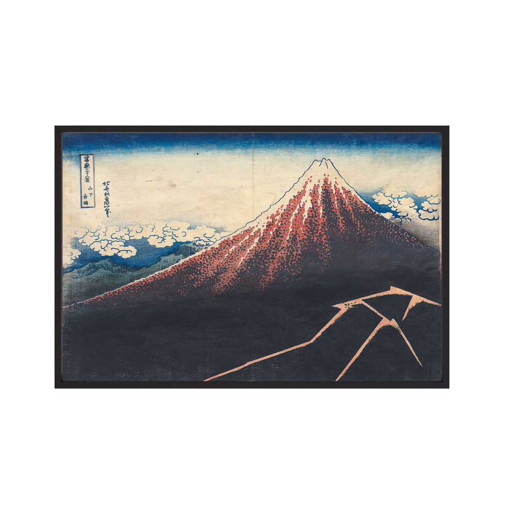 Shower Below the Summit (c. 1830–32) by Katsushika Hokusai