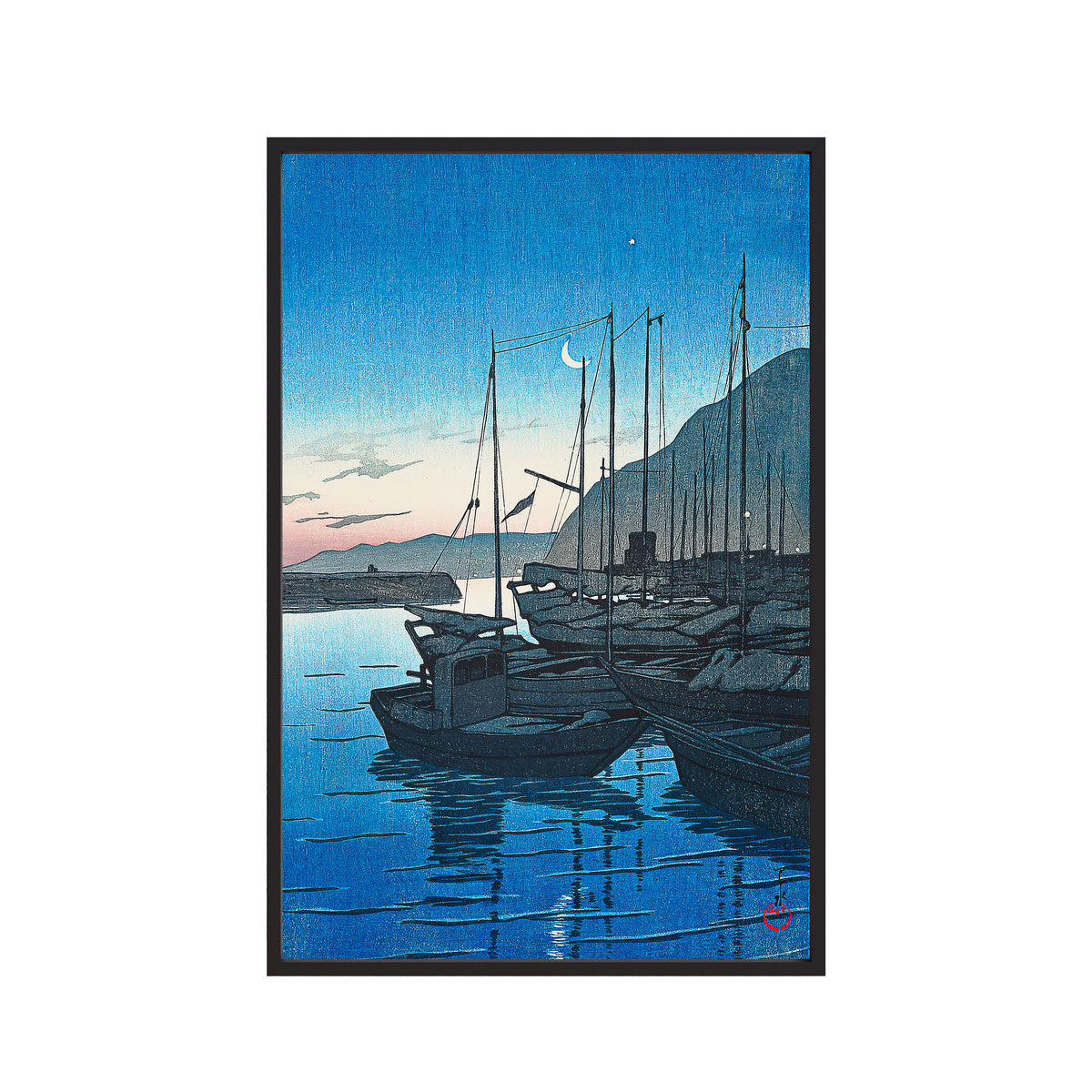 Dawn at Beppu (1928) by Kawase Hasui