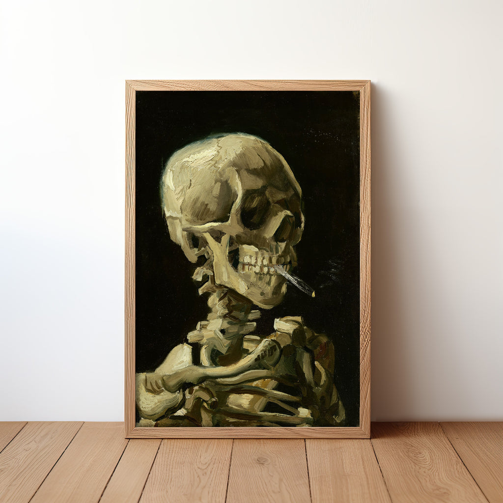 Head Of A Skeleton With A Burning Cigarette (1890) by Vincent van Gogh