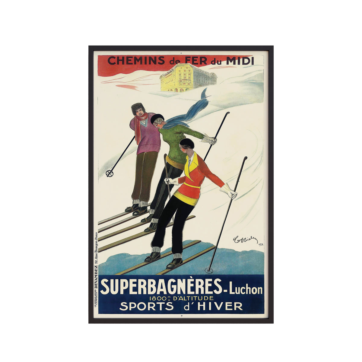 Superbagnères-Luchon (1929) by Leonetto Cappiello