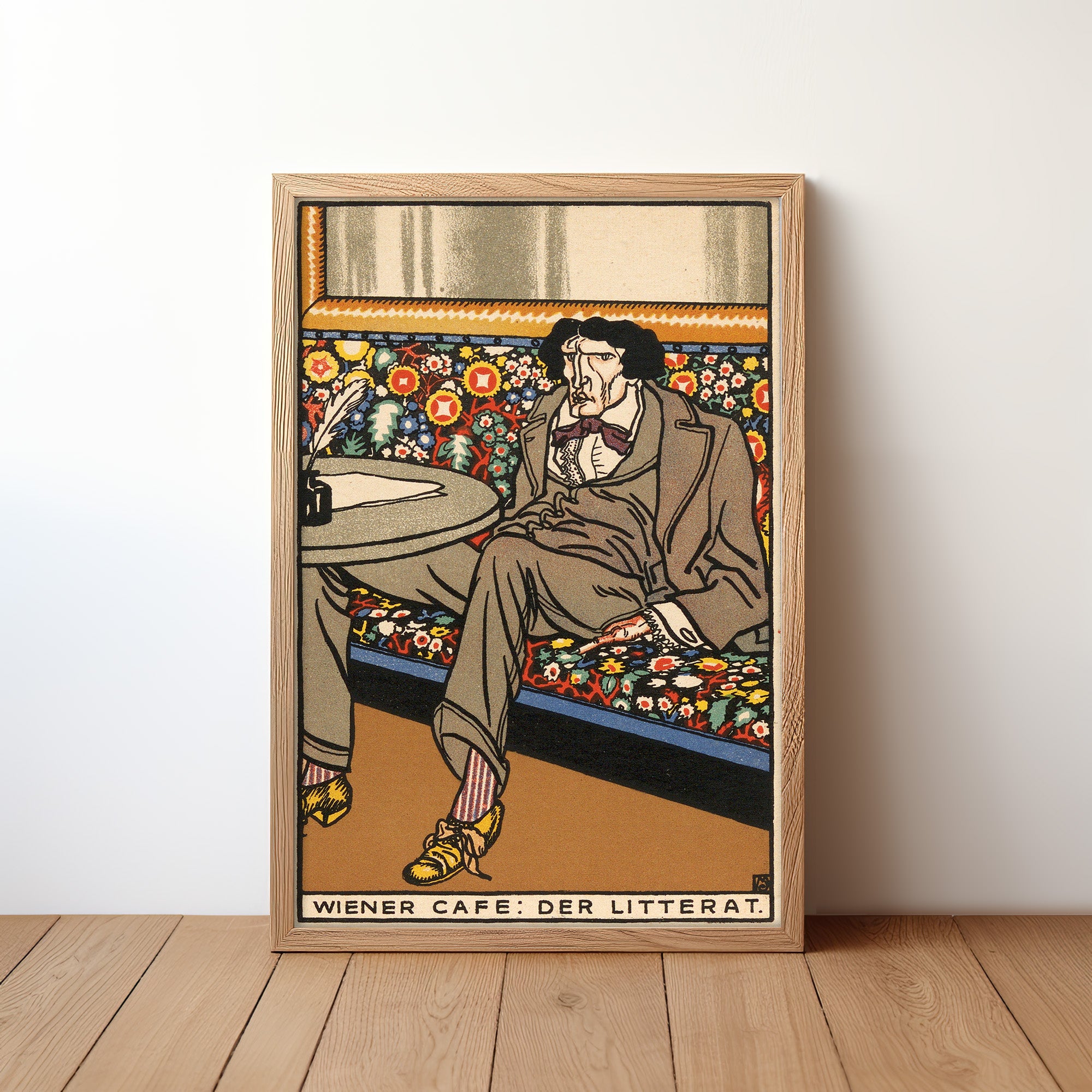 Viennese Café: The Man of Letters (1911) by Moriz Jung