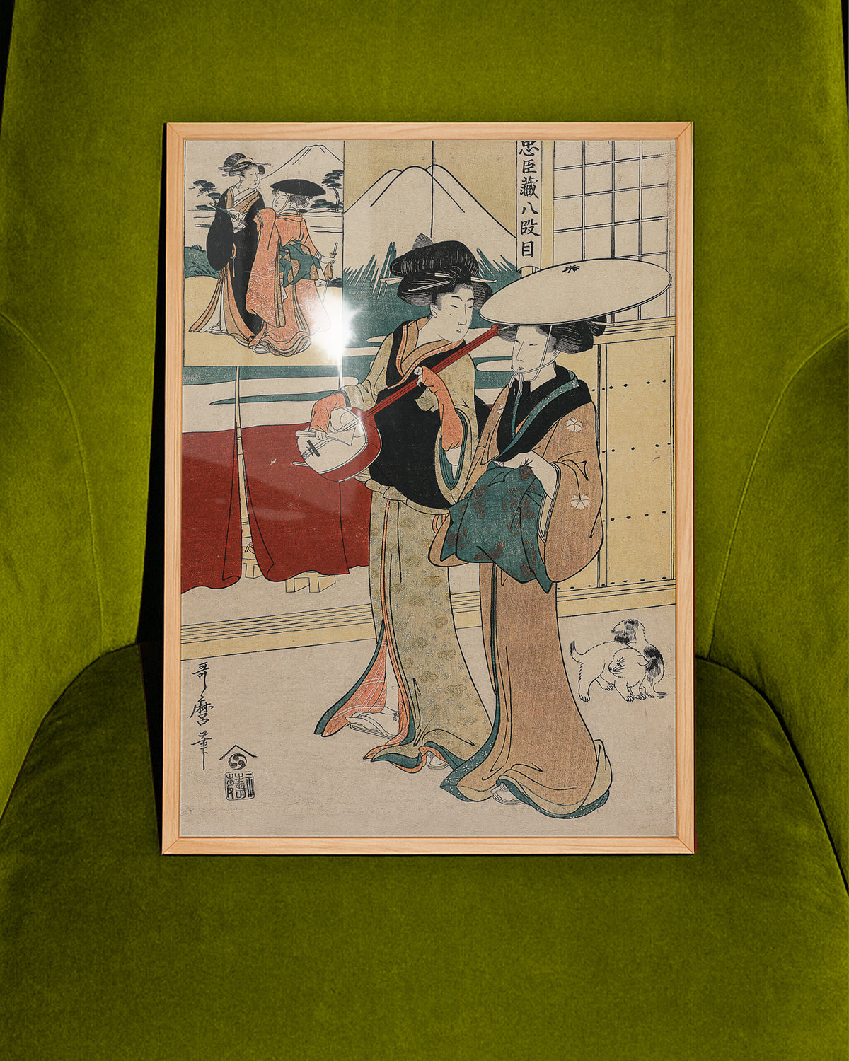 Two Tori-oi, or Itinerant Women Musicians by Kitagawa Utamaro