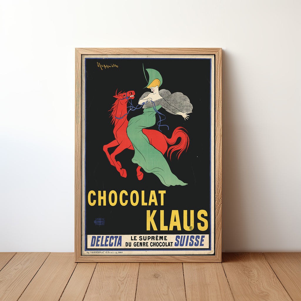 Chocolat Klaus- The Red Horse (1903) by Leonetto Cappiello