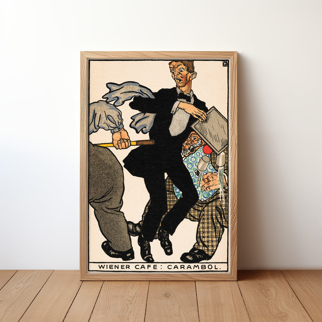 Viennese Café: Carambole (1911) by Moriz Jung