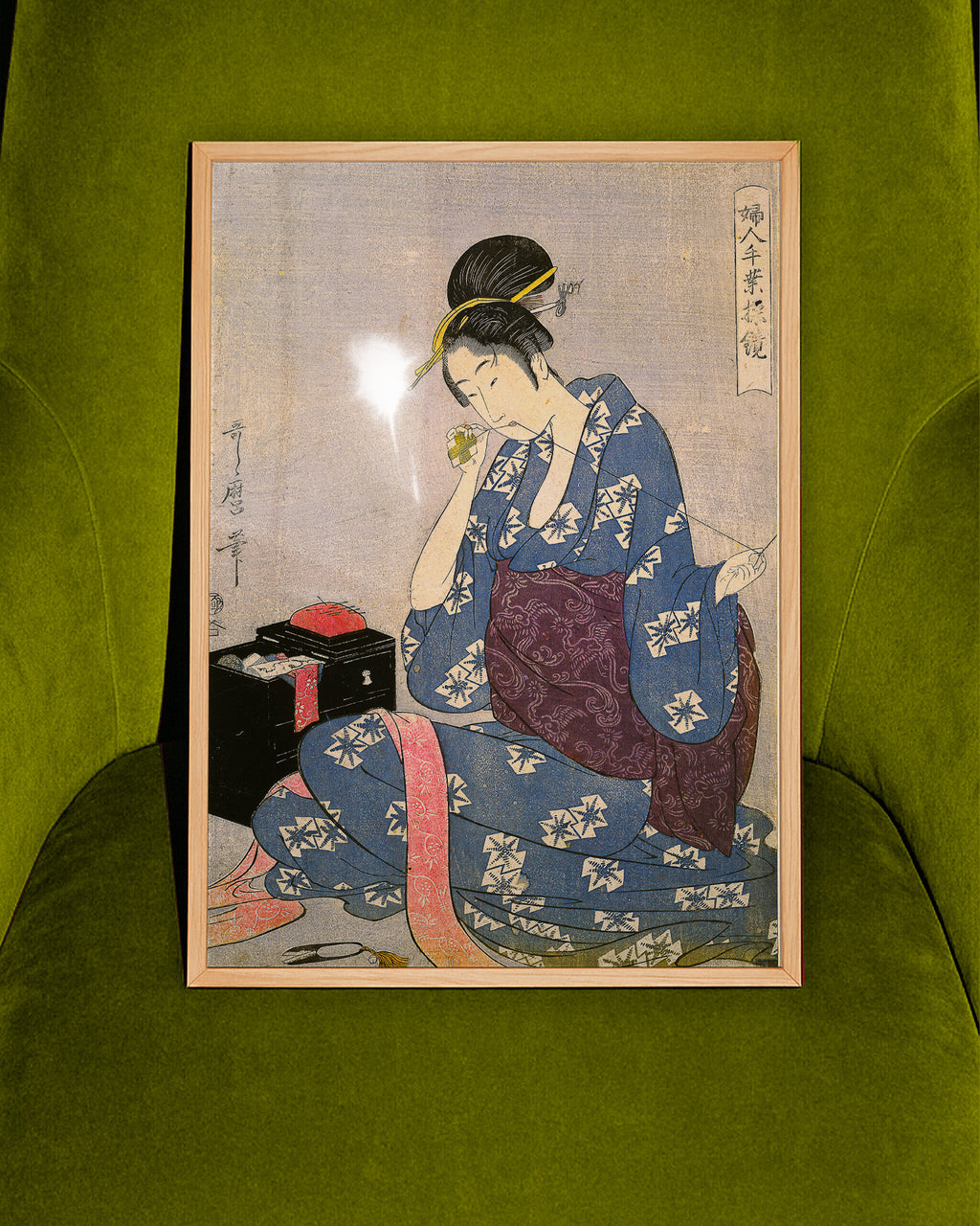 Needlework (c.1790s) by Kitagawa Utamaro