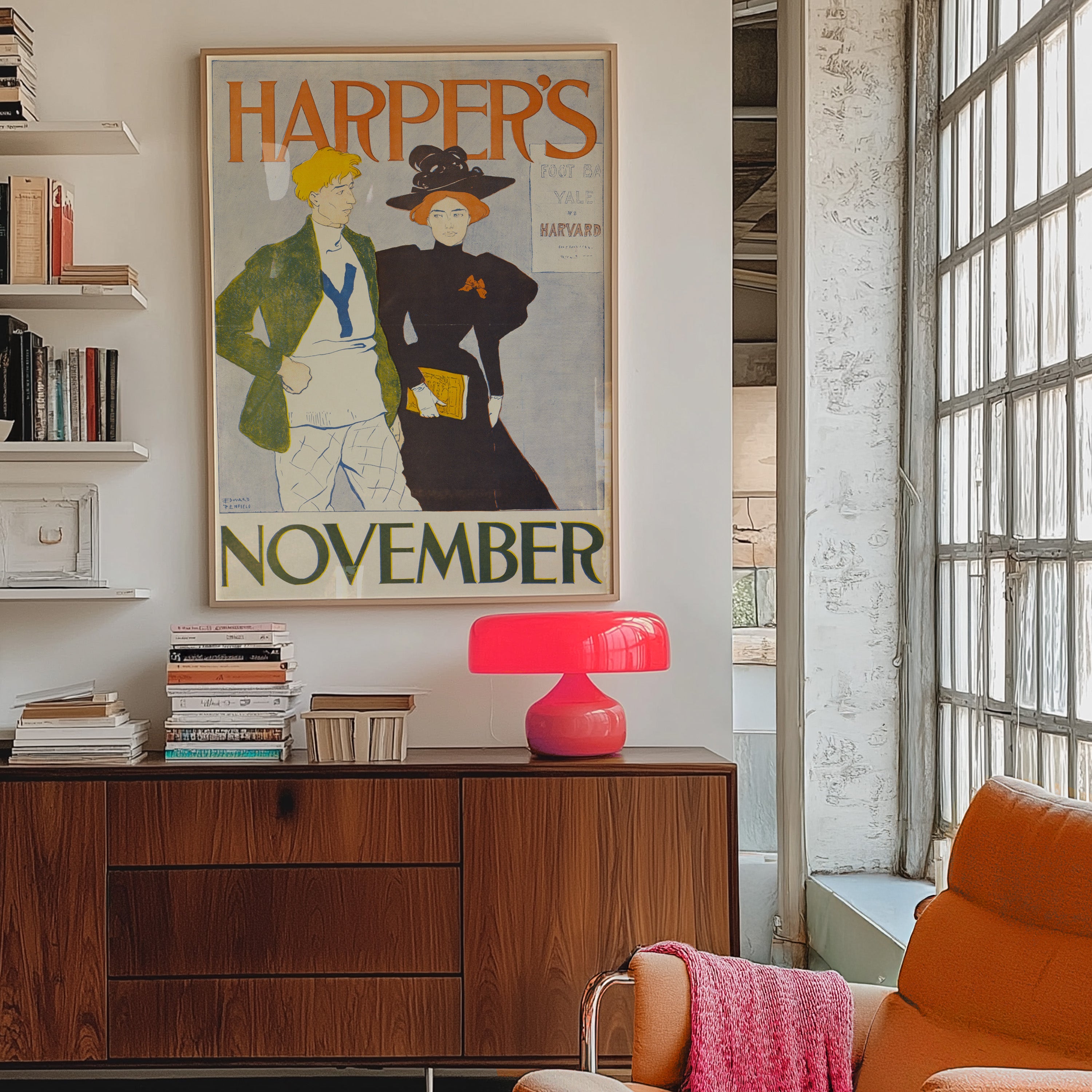 Harper’s November (1894) by Edward Penfield