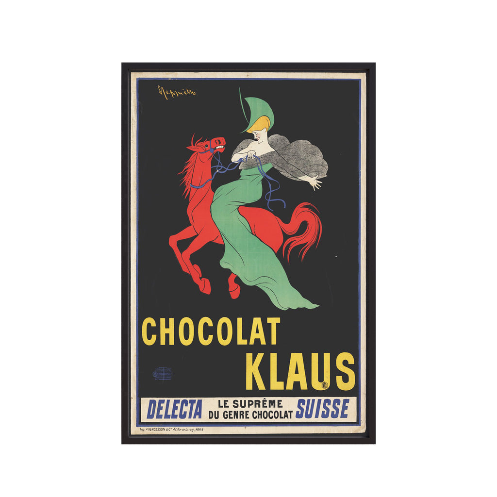 Chocolat Klaus- The Red Horse (1903) by Leonetto Cappiello
