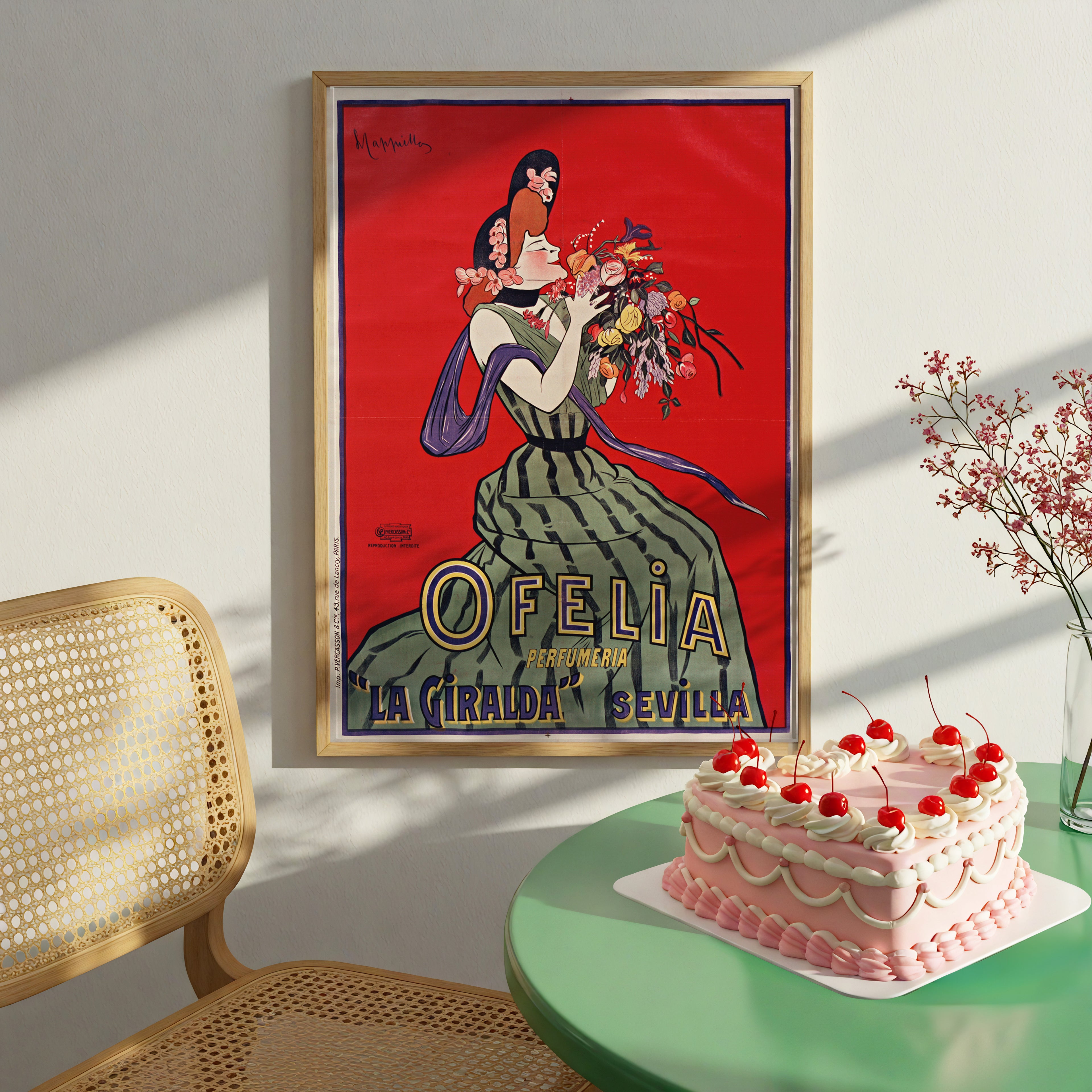 Ofelia, Perfumeria ‘La Giralda’, Sevilla (1906) by Leonetto Cappiello