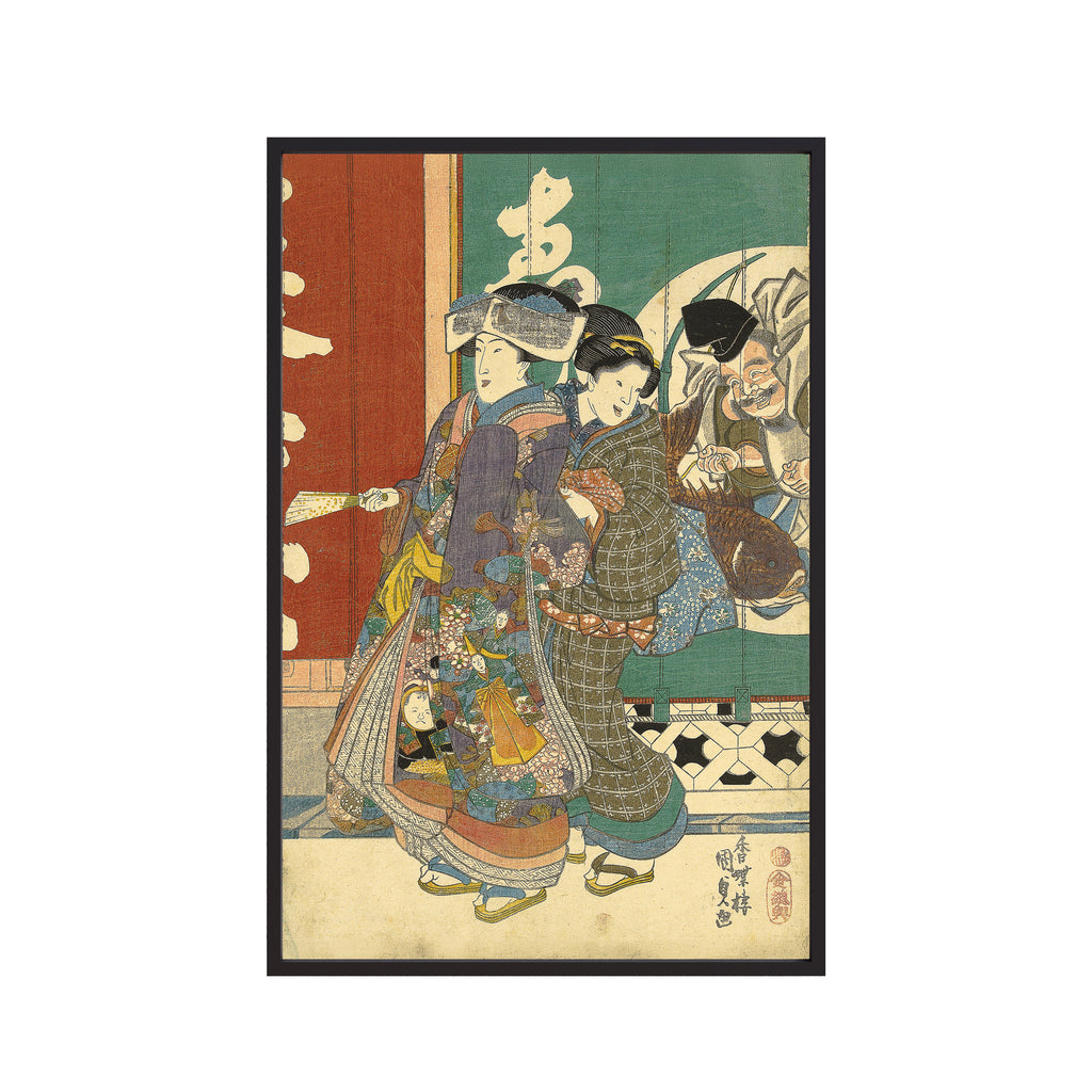 Women at the Ebisuya Store (c. 1842) by Utagawa Kunisada
