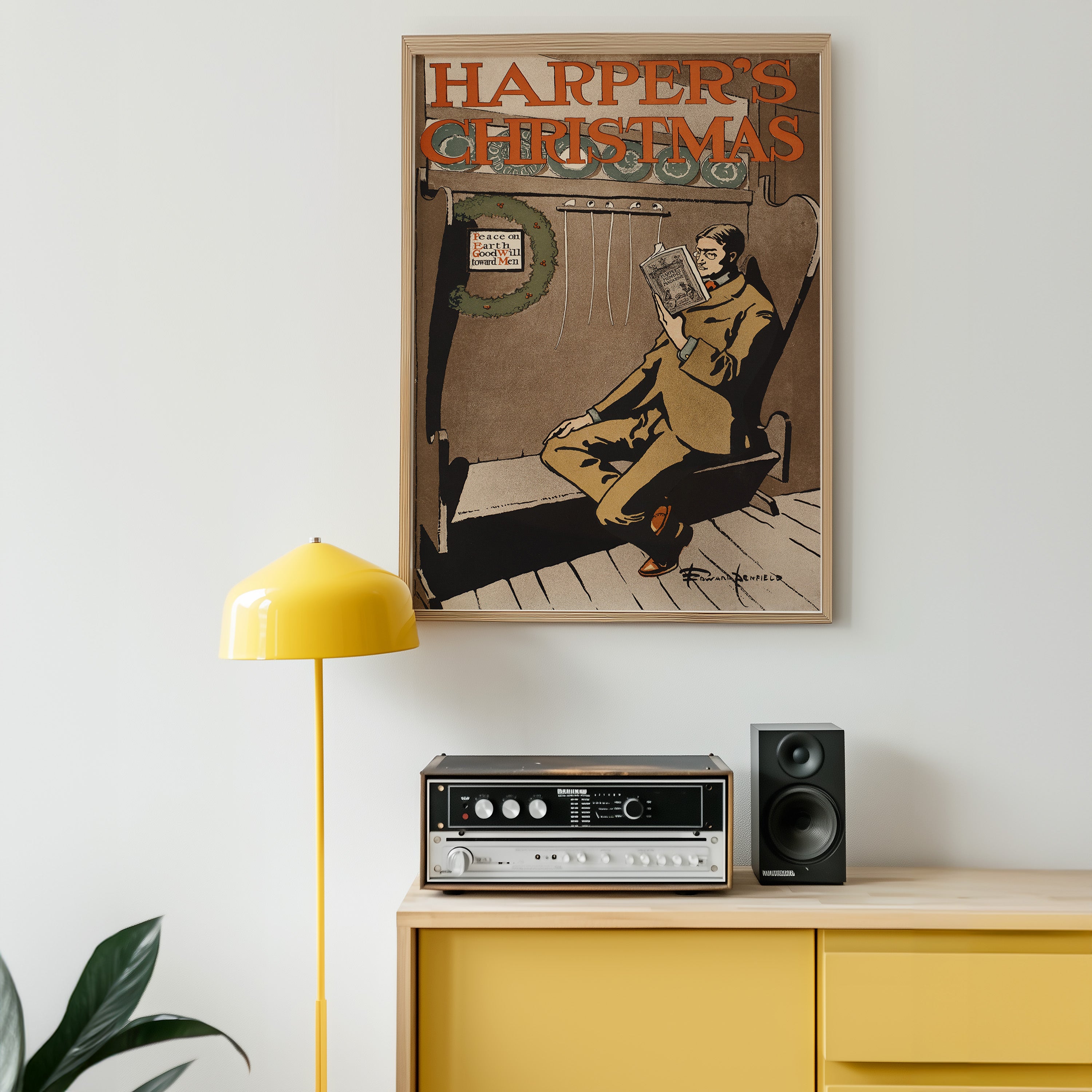 Harper’s Christmas (1897) by Edward Penfield