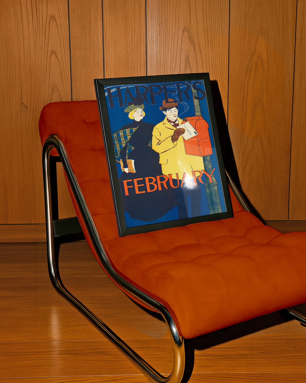 Harper’s February (1895) by Edward Penfield