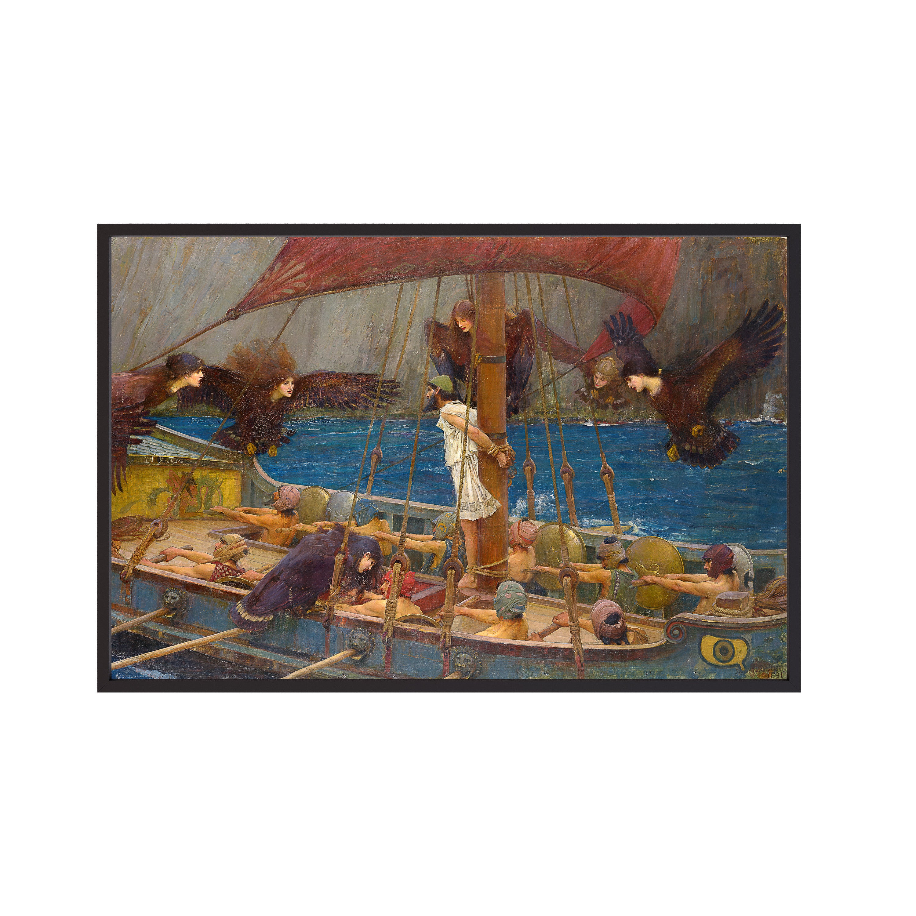 Ulysses and the Sirens (1891) by John William Waterhouse