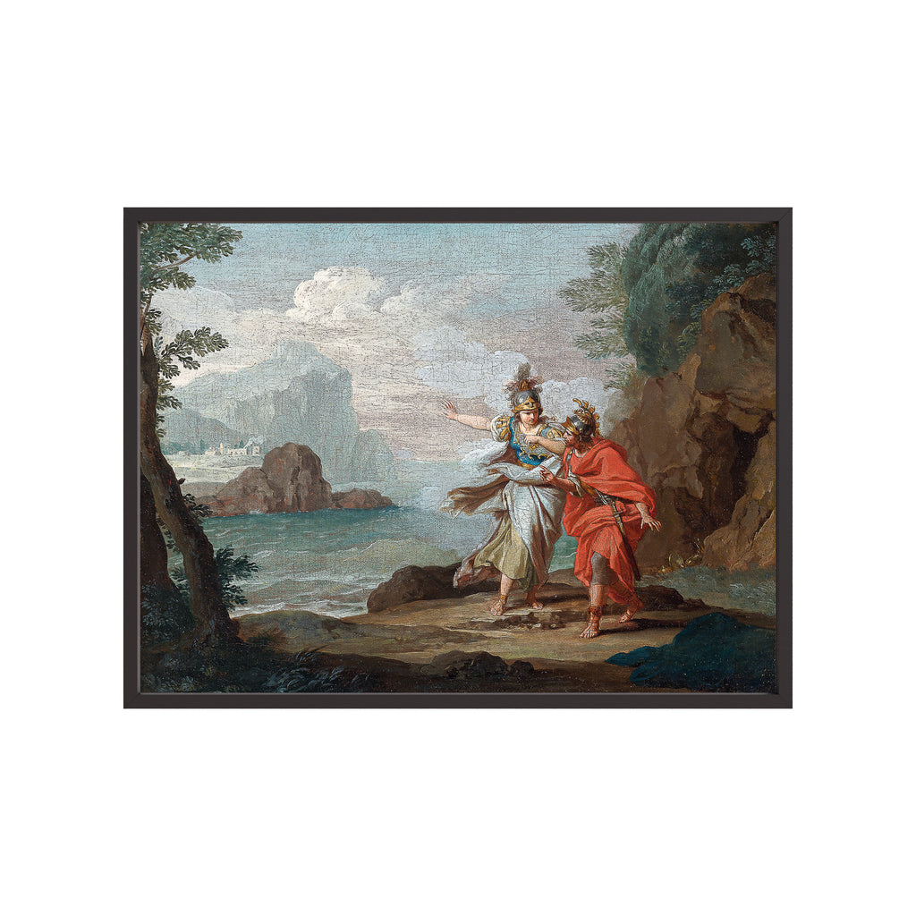 Athena Appearing to Odysseus to Reveal the Island of Ithaca (1775) by Giuseppe Bottani