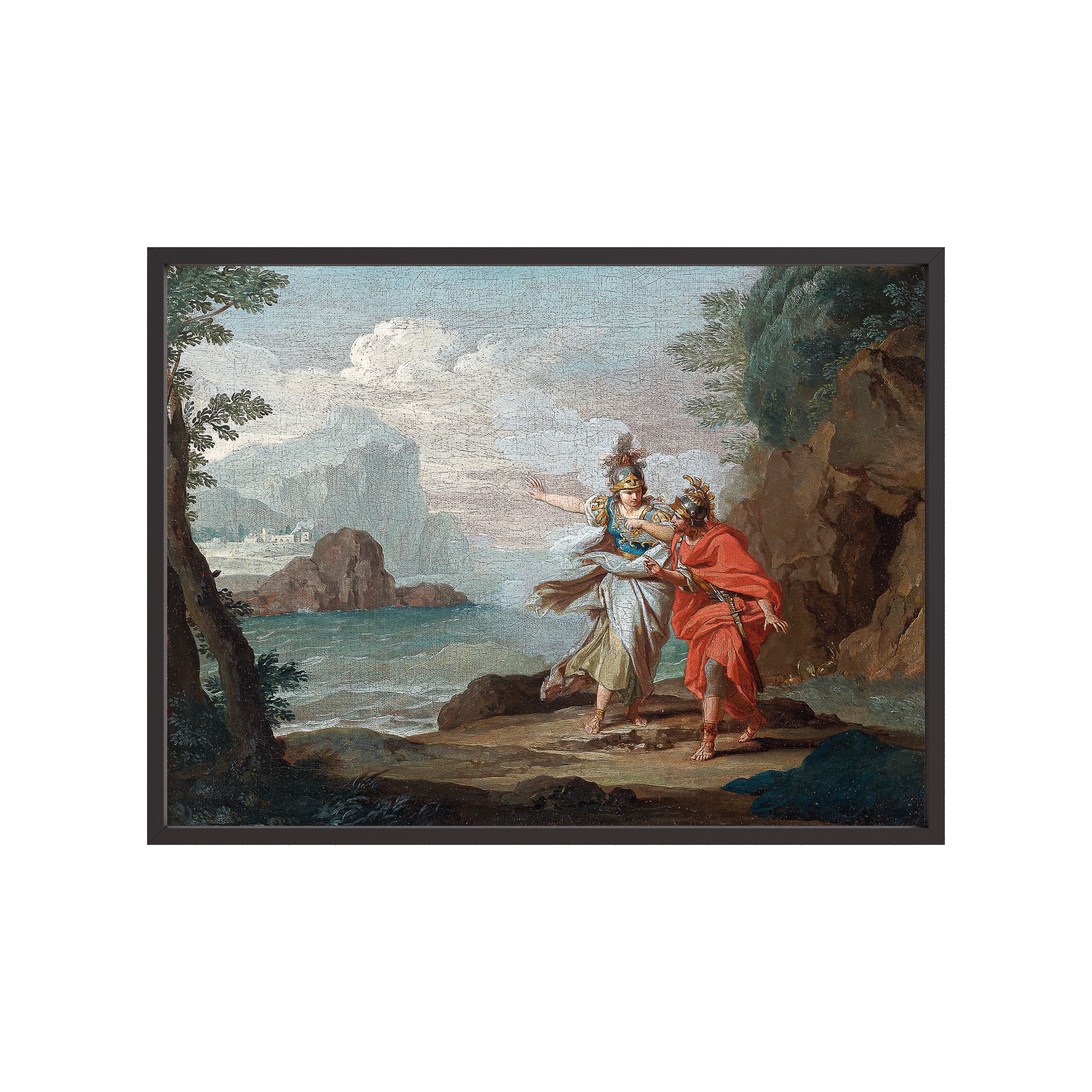 Athena Appearing to Odysseus to Reveal the Island of Ithaca (1775) by Giuseppe Bottani