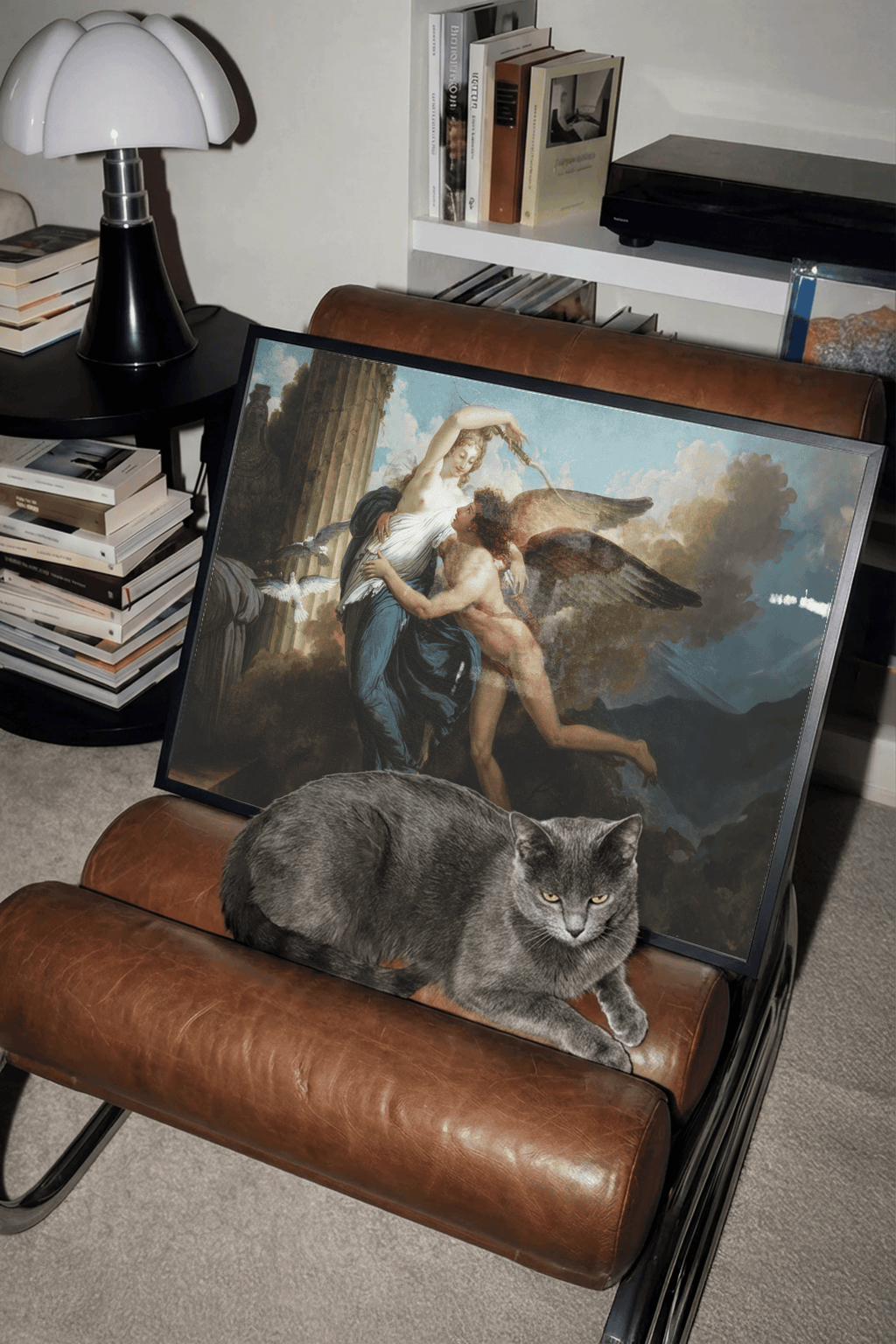 The Reunion of Cupid and Psyche (1793) by Jean Pierre Saint-Ours