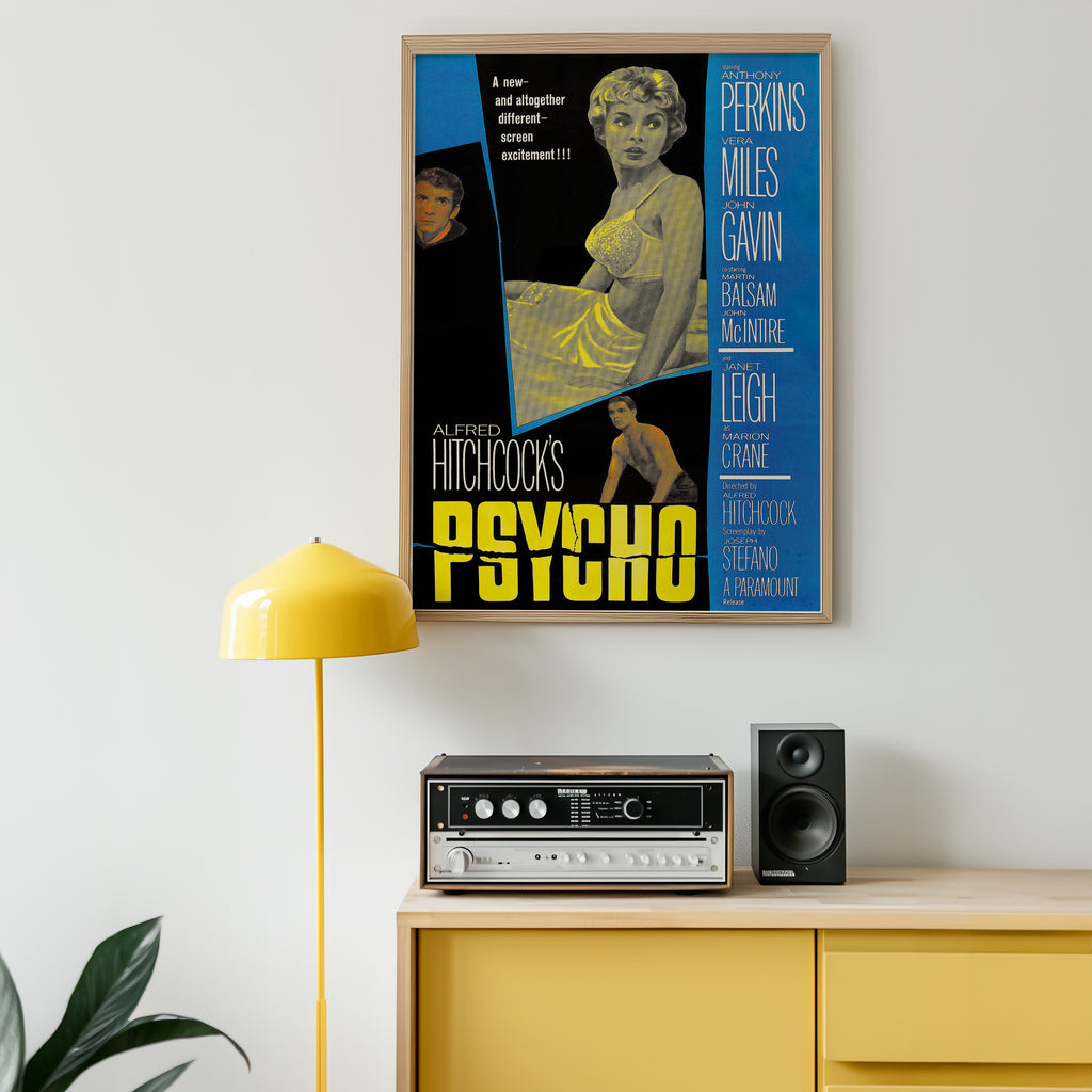 Psycho Official Theatrical Release Poster (1960) by Macario Gómez Quibus
